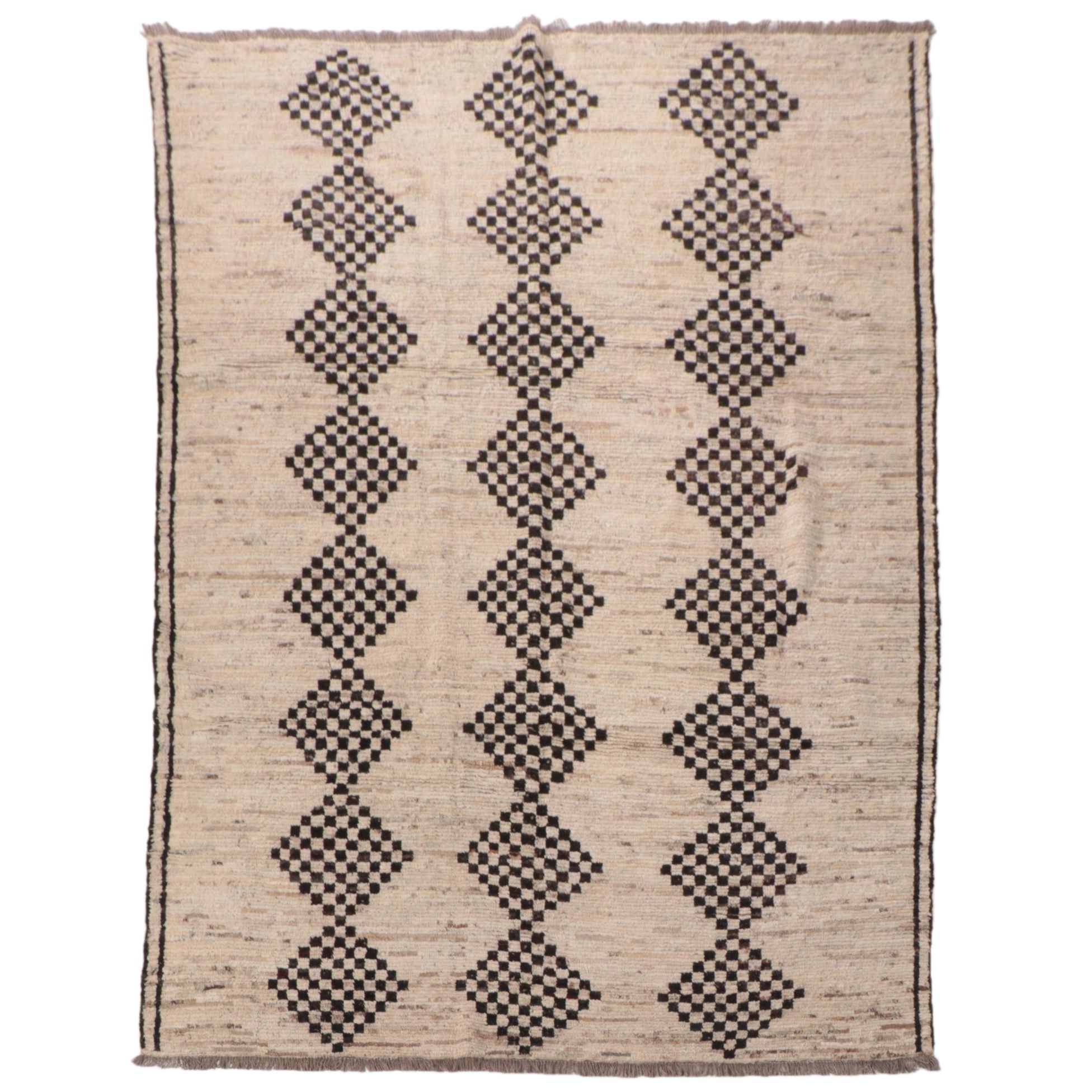 6'11 x 9'10 Hand-Knotted Persian Gabbeh Area Rug