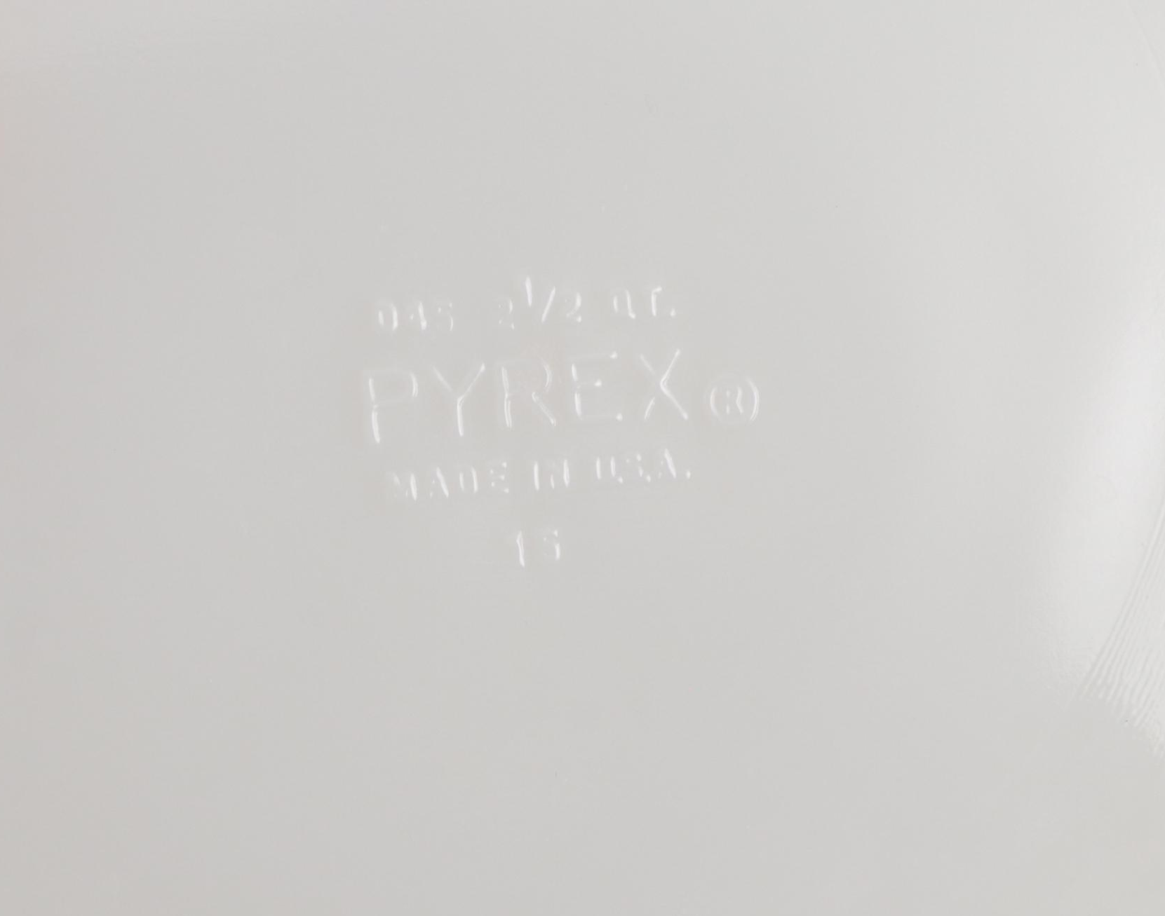 Pyrex "Butterprint" Refrigerator Dishes with Other Bakeware and Carafes