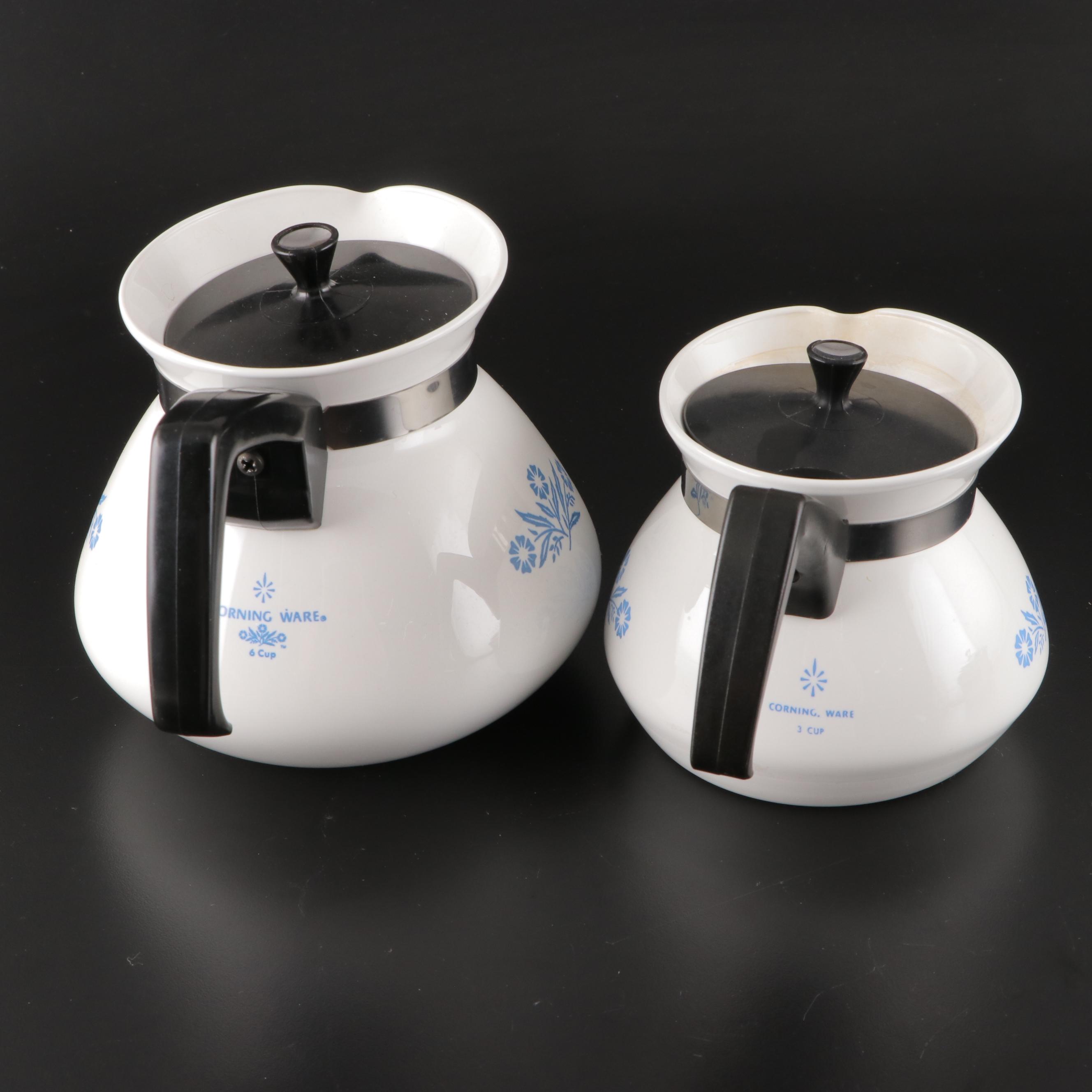 Pyrex "Butterprint" Refrigerator Dishes with Other Bakeware and Carafes