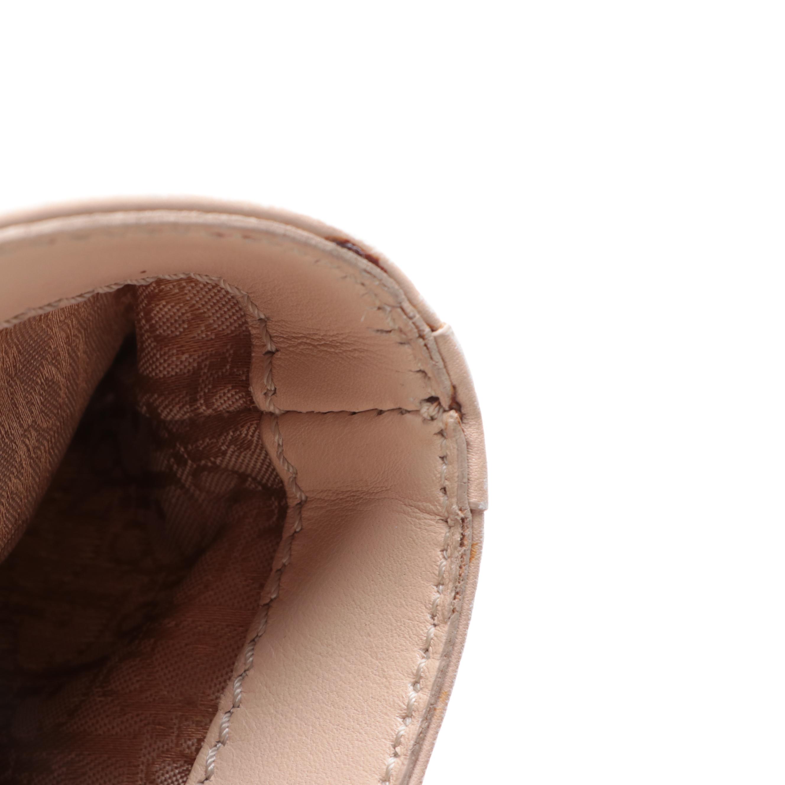 Christian Dior Large Tote Bag in Printed Canvas and Leather Trim