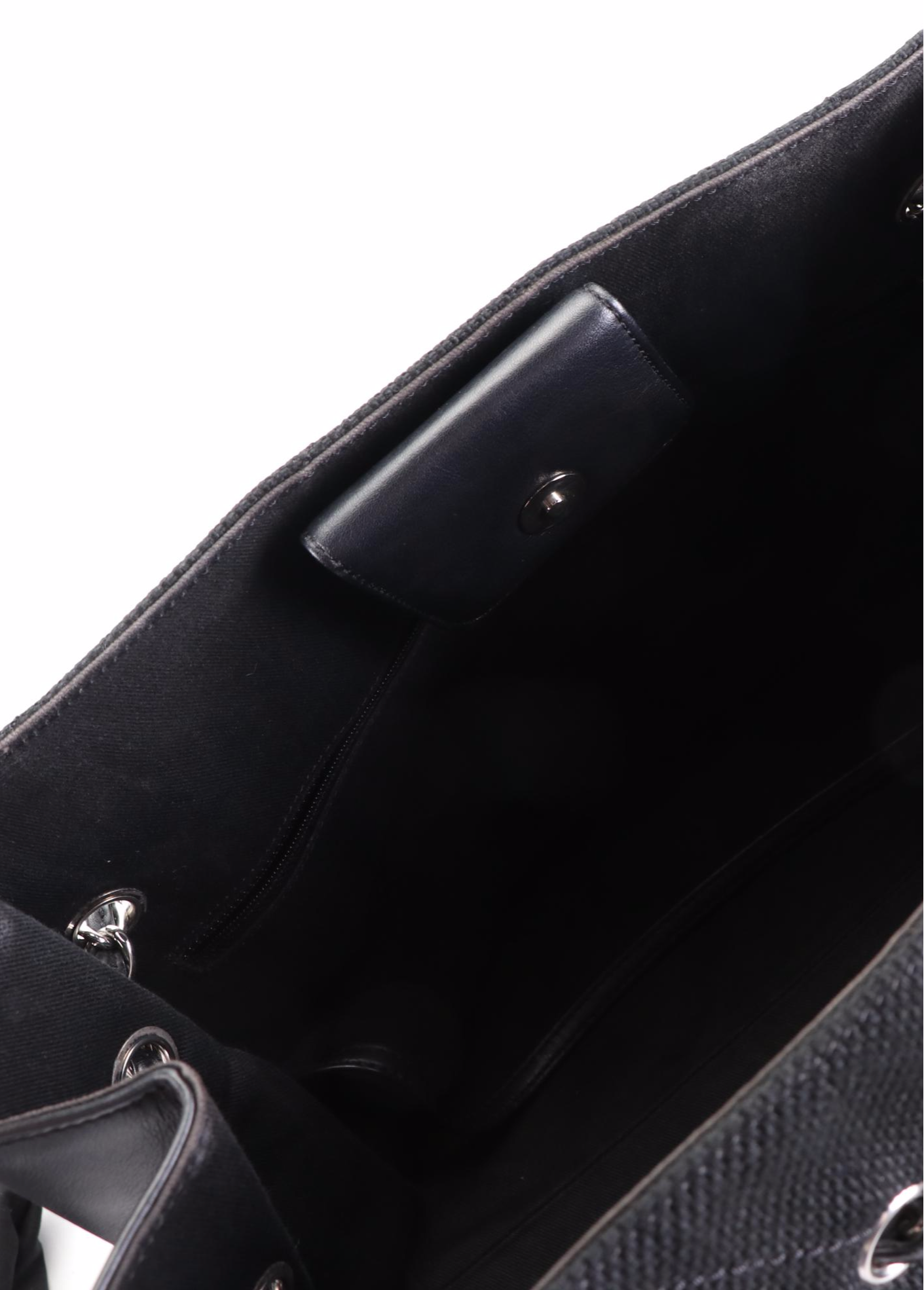 Chanel Canvas and Leather Chain Tote