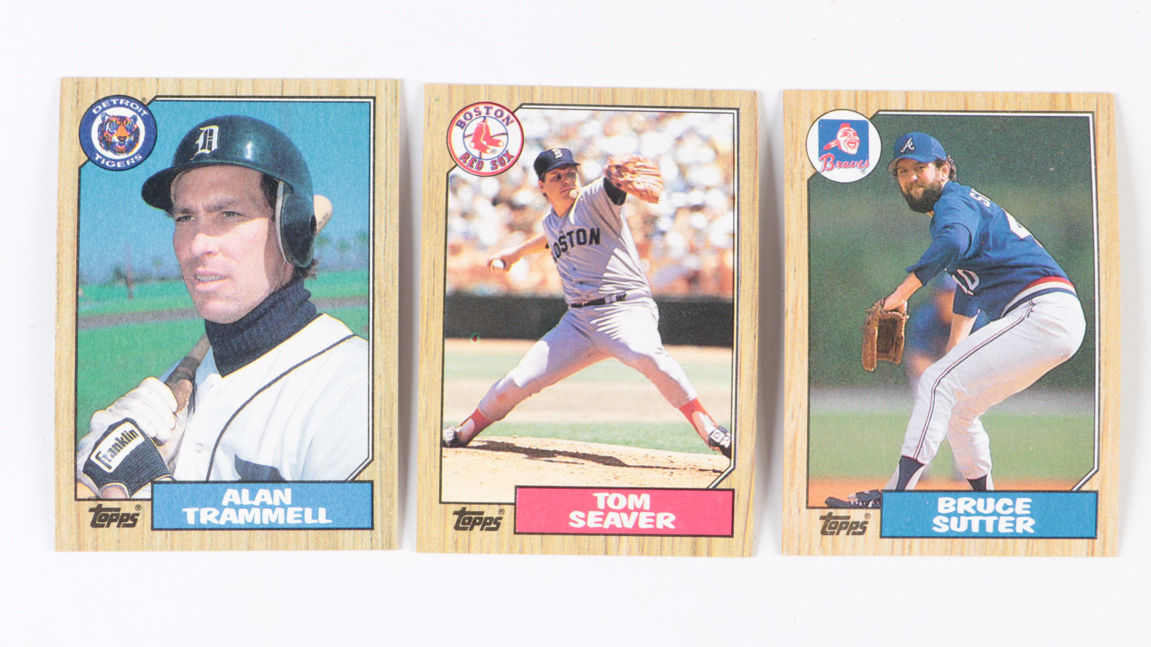 Topps Baseball Cards with Rodriguez Rookie, Schmidt, Rose, More, 1980s–1990s