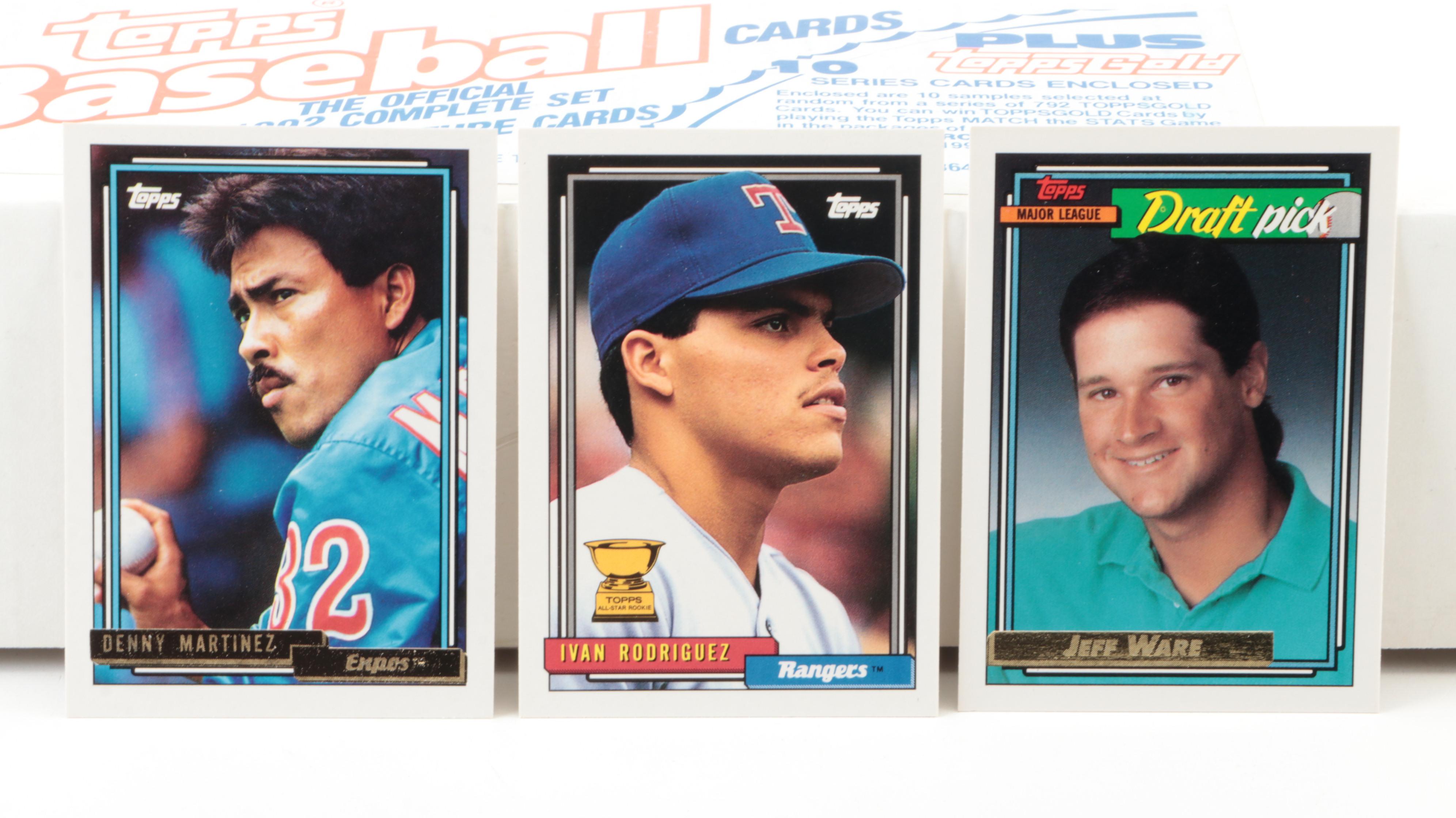 Topps Baseball Cards with Rodriguez Rookie, Schmidt, Rose, More, 1980s–1990s