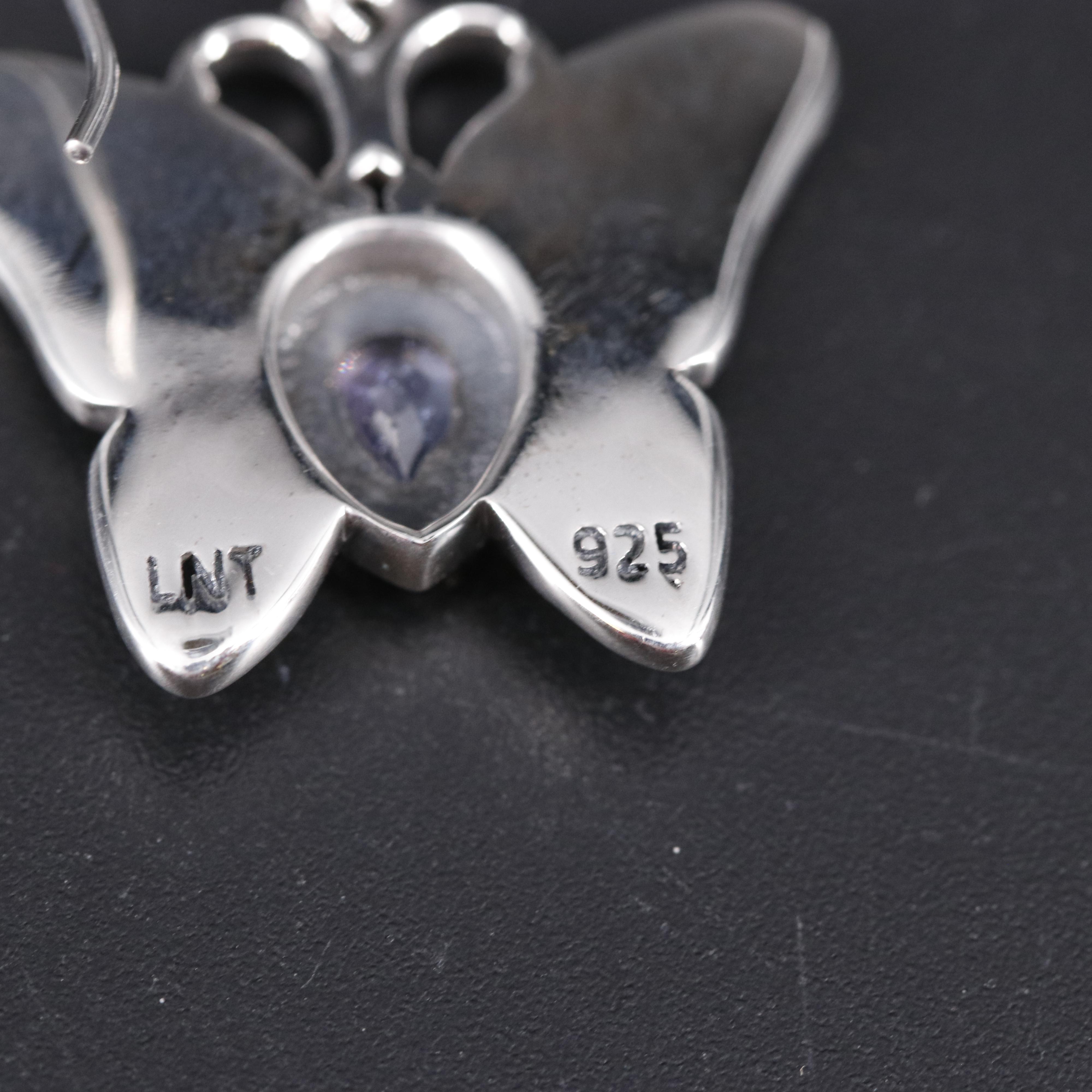 Sterling Silver Tanzanite Earrings