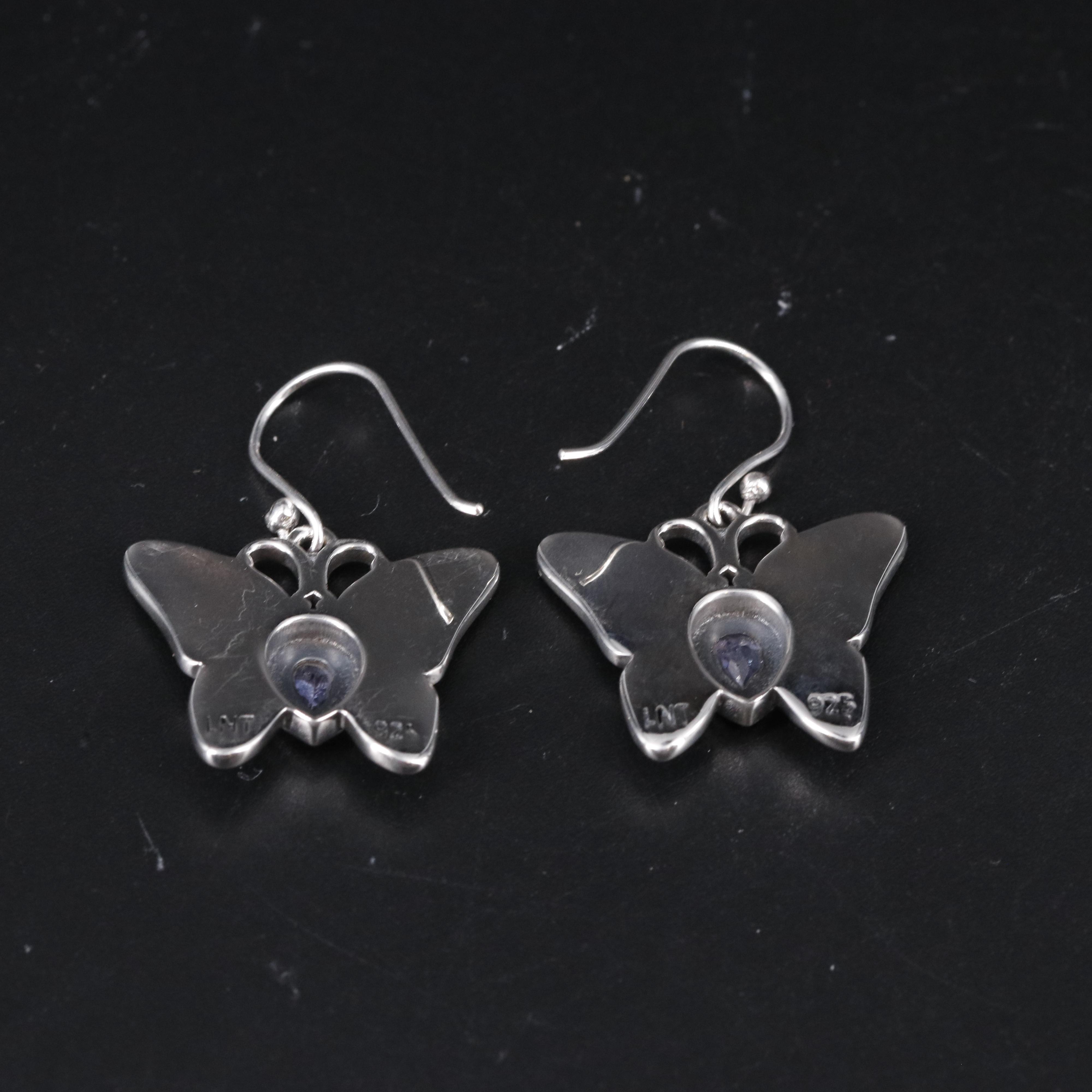 Sterling Silver Tanzanite Earrings