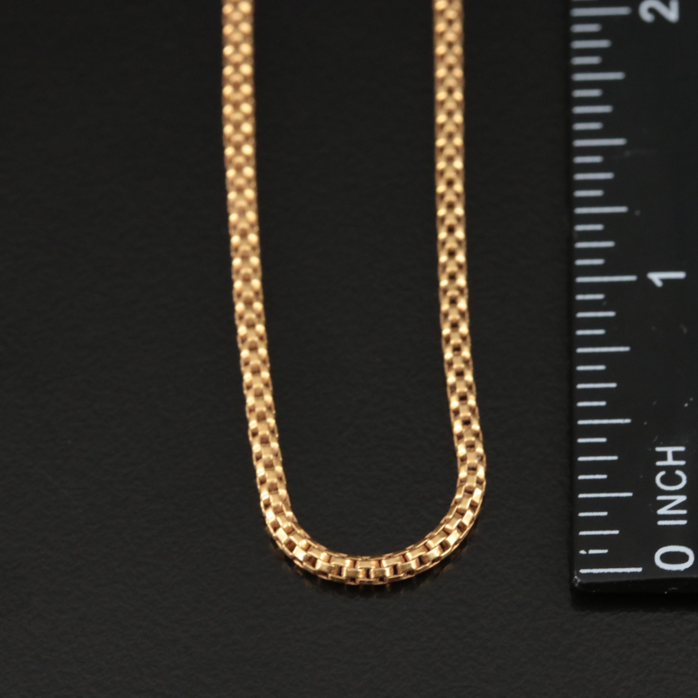 14K Mesh Chain Necklace