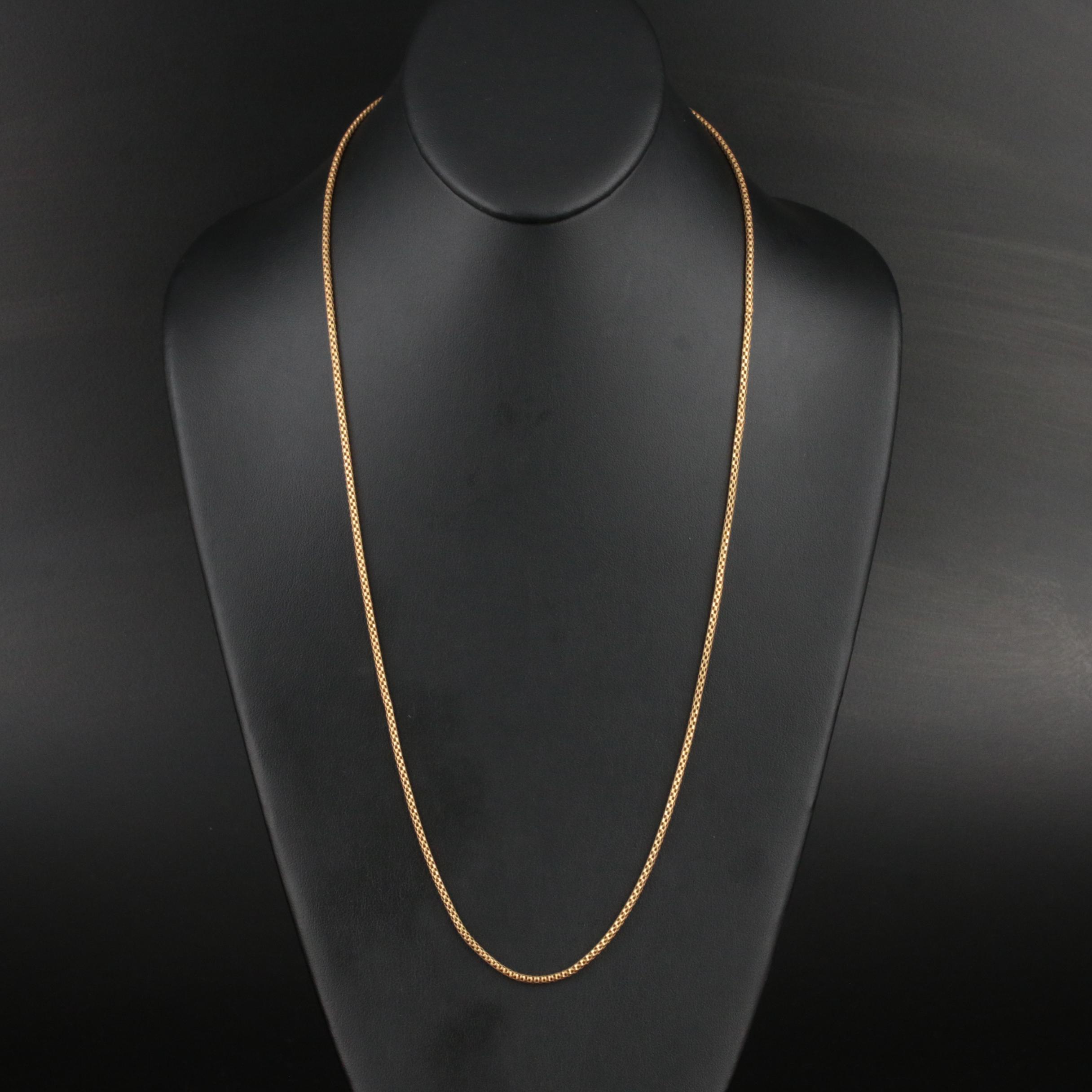 14K Mesh Chain Necklace