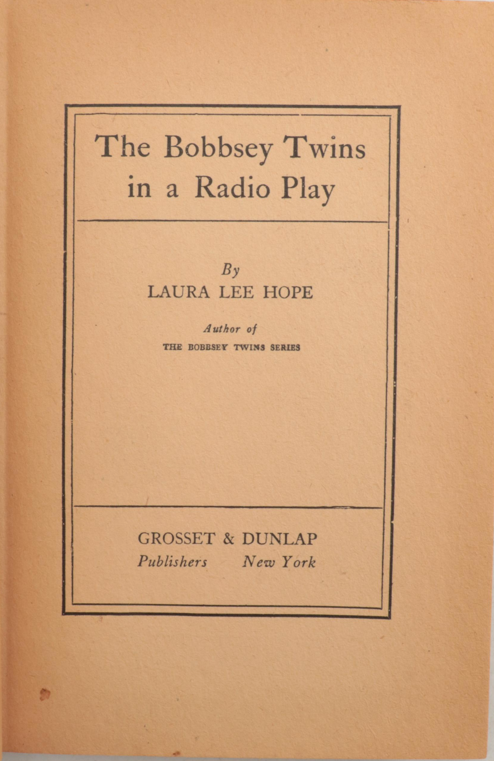 "The Bobbsey Twins" Partial Series by Laura Lee Hope and More