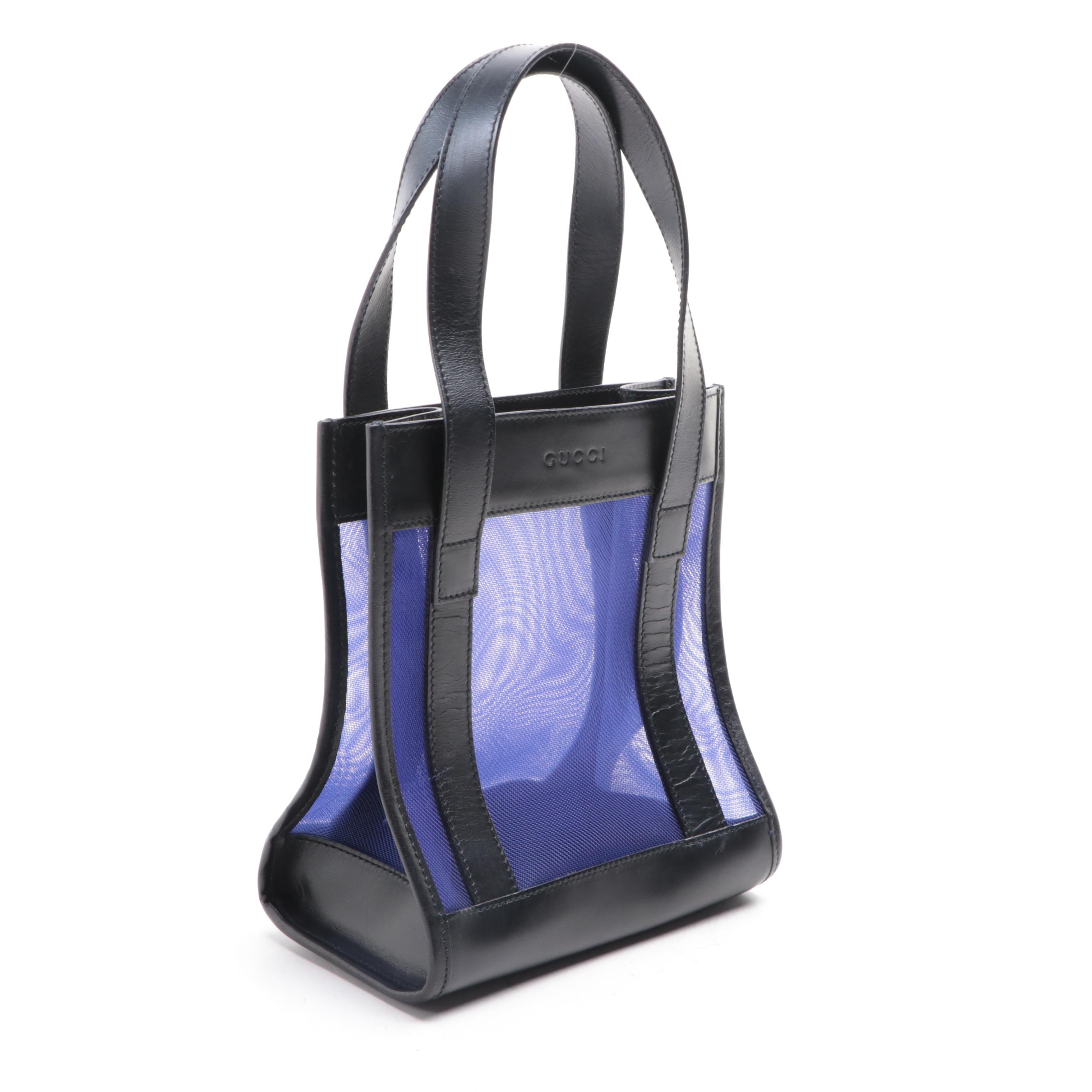 Gucci Mini Tote in Mesh and Leather
