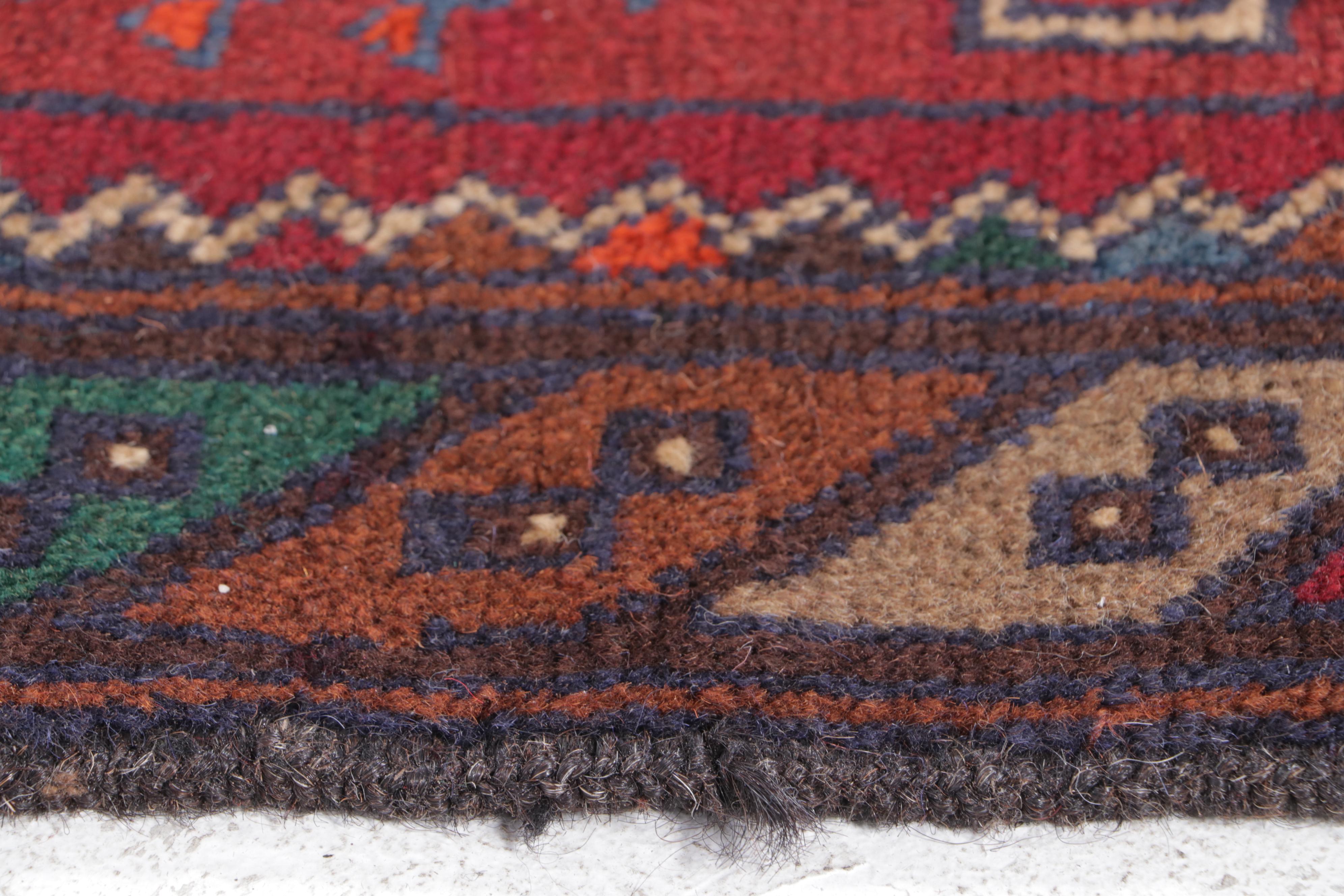 2'9 x 4'6 Hand-Knotted Afghan Baluch Accent Rug