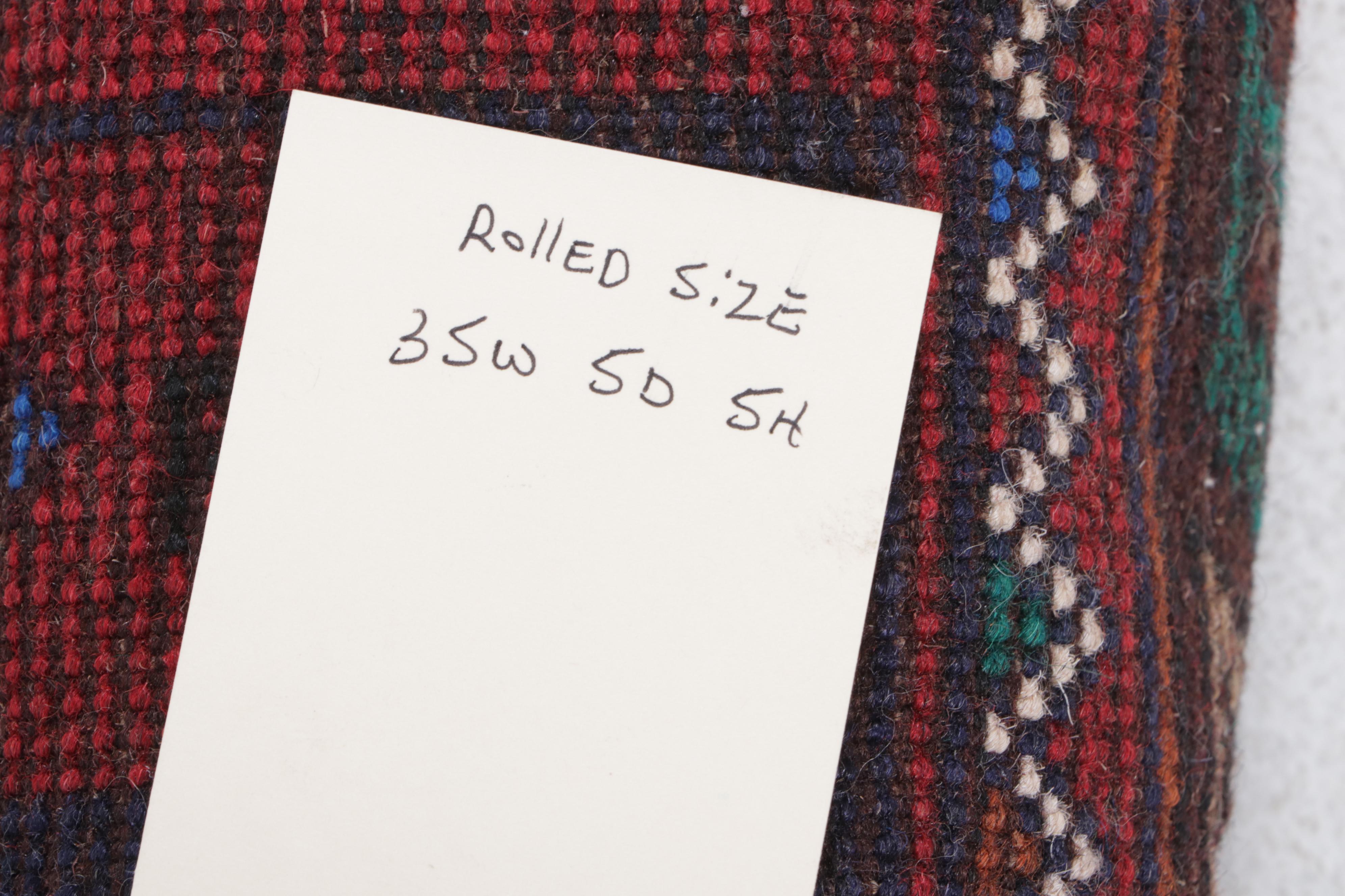 2'9 x 4'6 Hand-Knotted Afghan Baluch Accent Rug