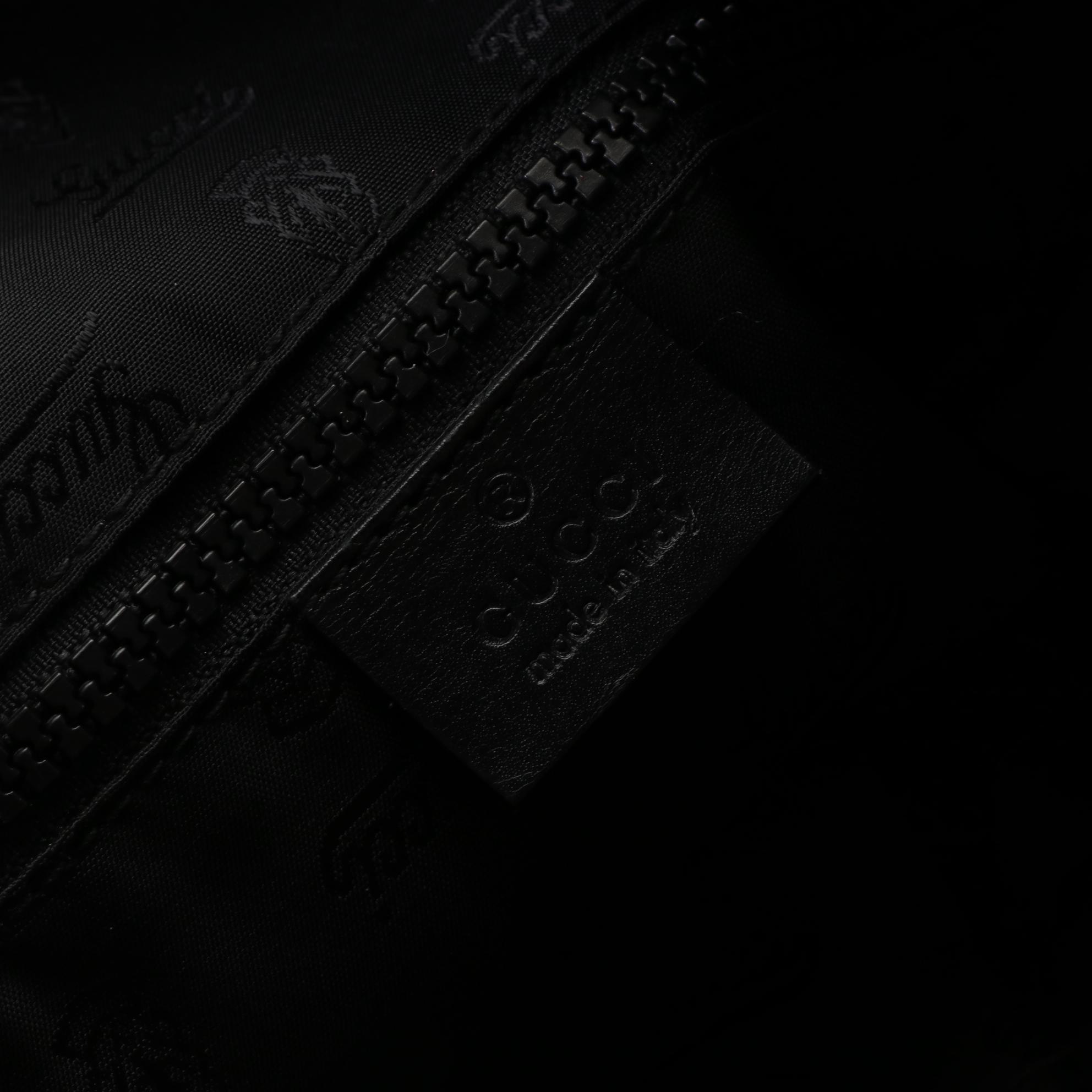 Gucci Hysteria Zip Top Tote in High Shine and Leather