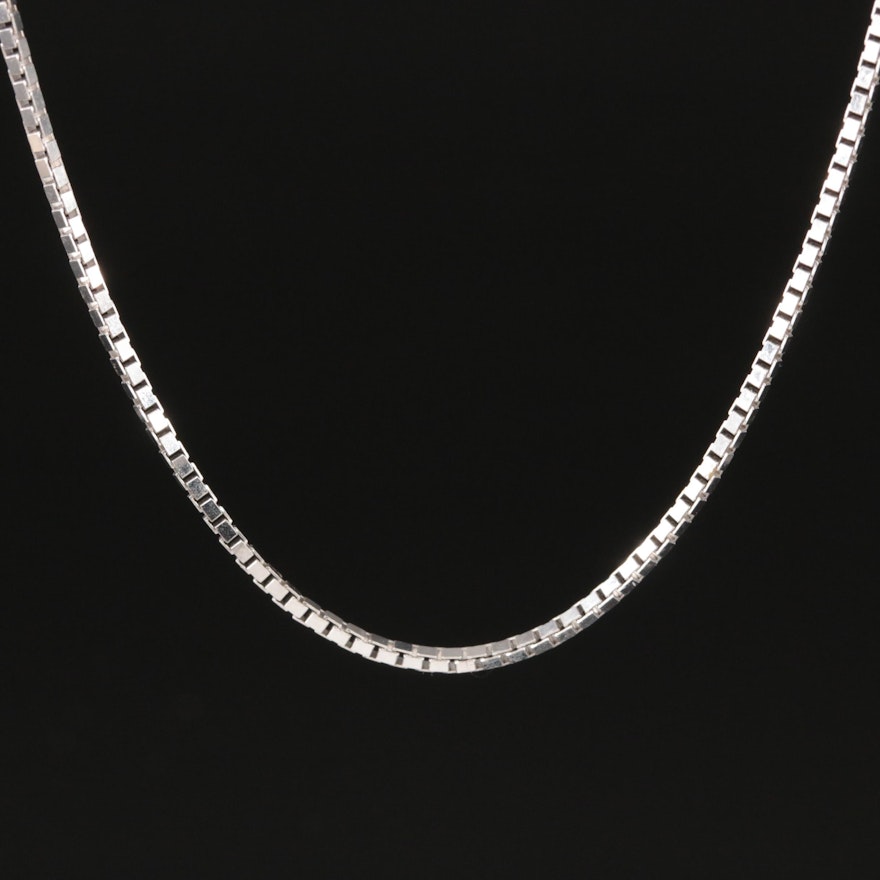 Italian 14K Box Chain Necklace