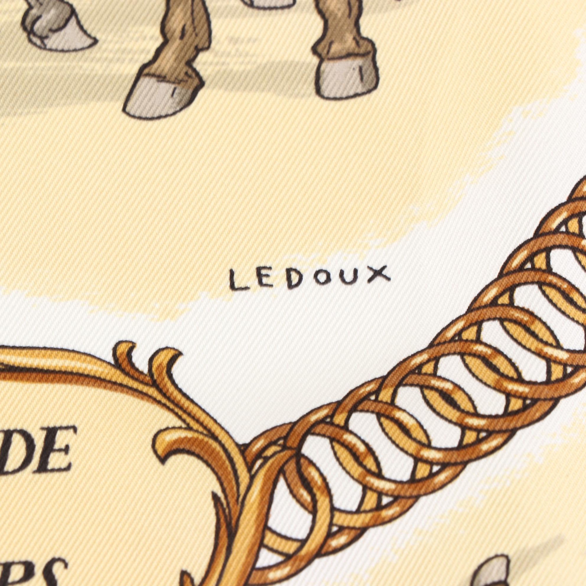 Hermès "La Promenade de Longchamps" Scarf 90 in Silk Twill