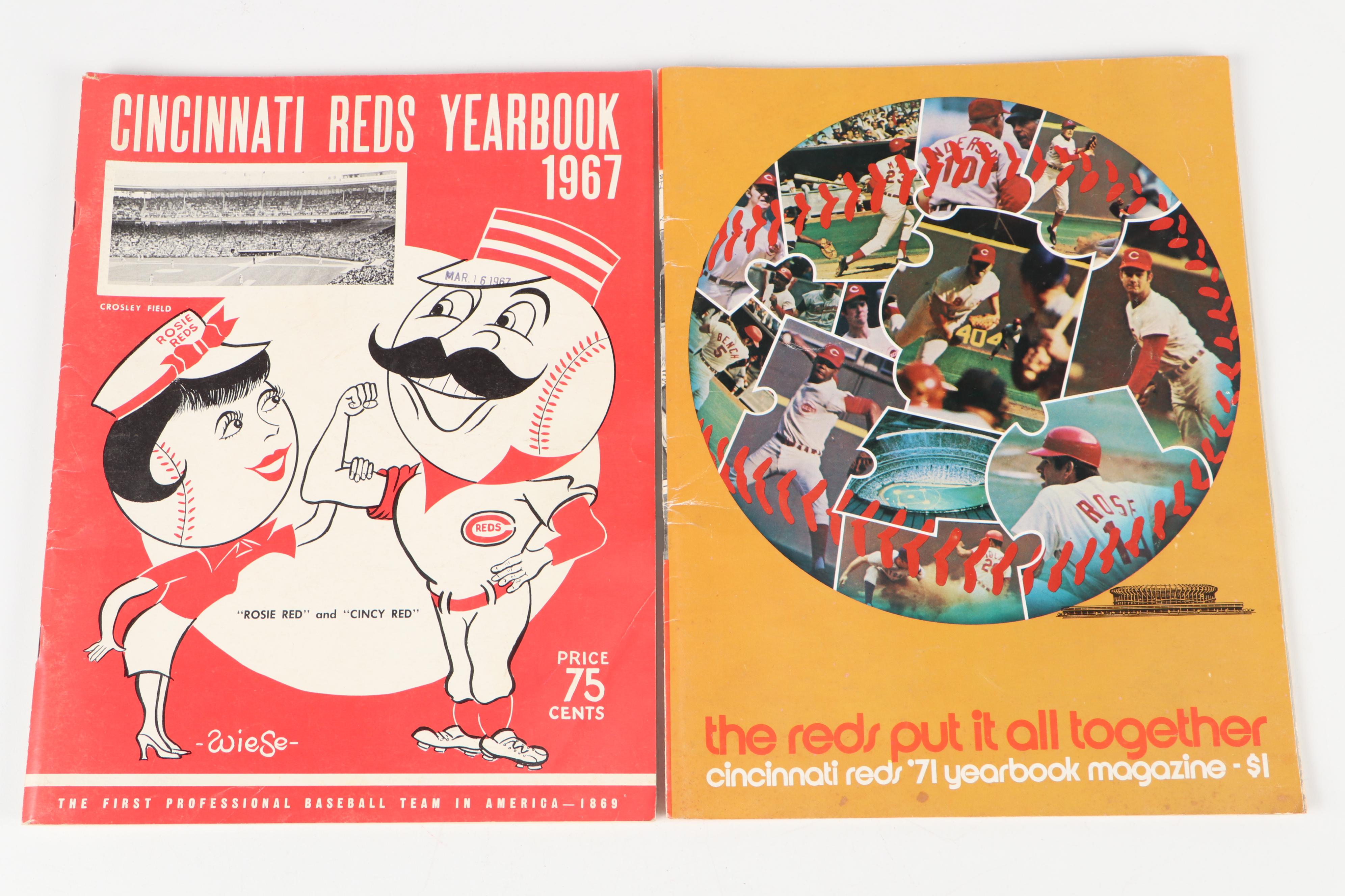 Cincinnati Reds Official MLB Yearbooks, 1960s–2010s