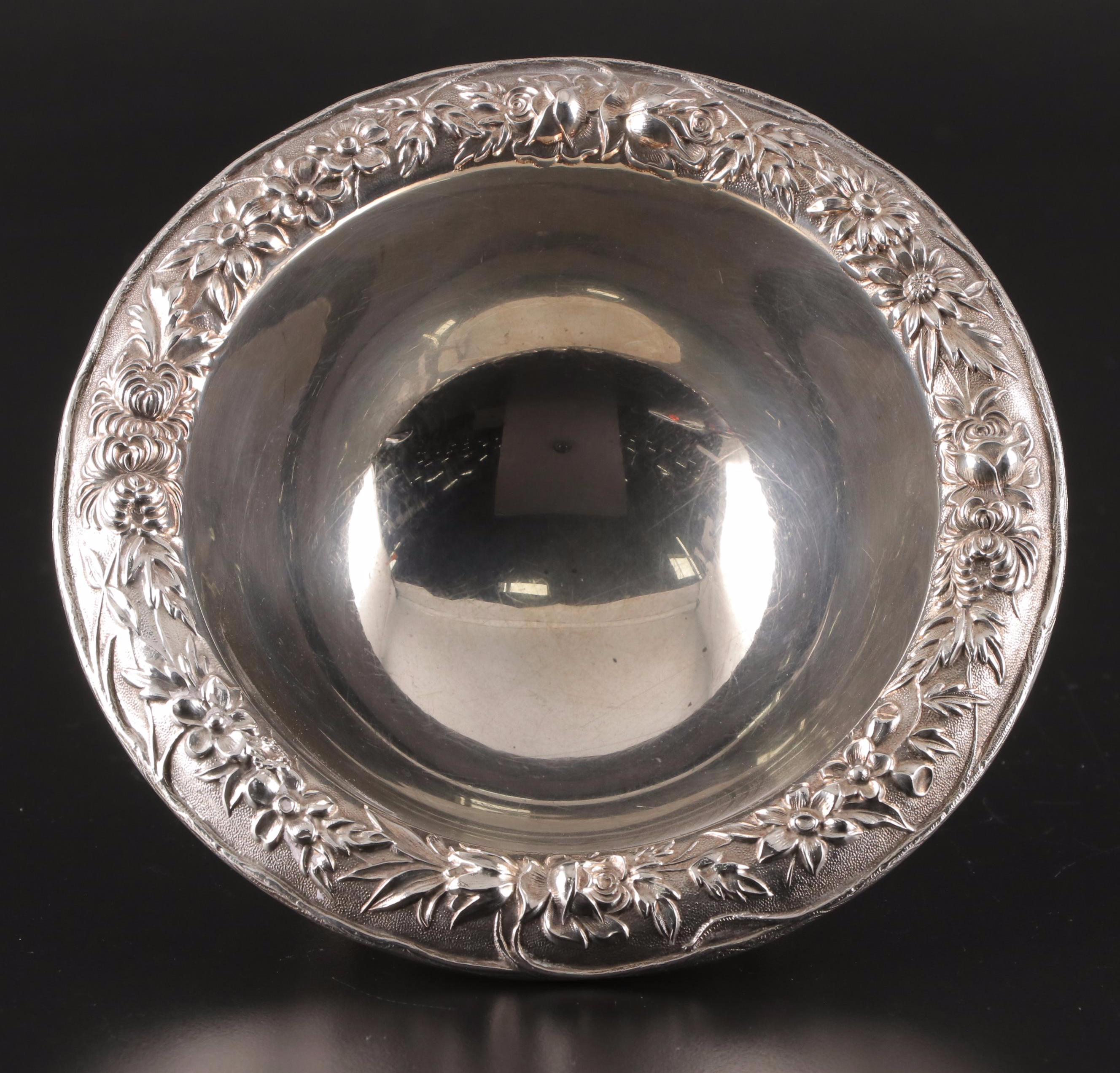 S. Kirk & Son Inc. Repoussé Sterling Silver Footed Mayonnaise Bowl, 1924–1932