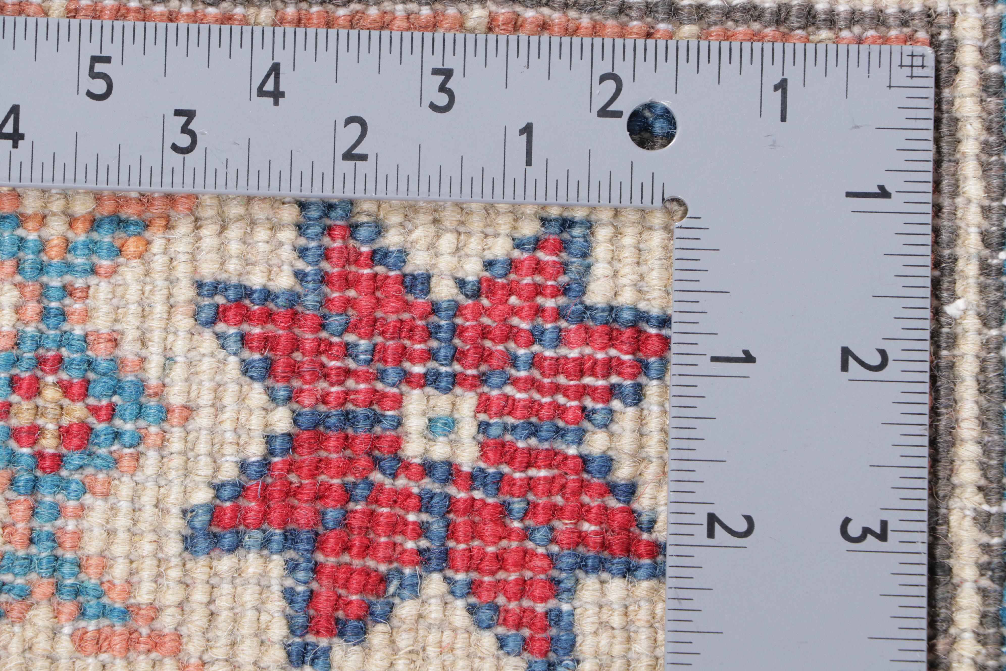 2'1 x 6'4 Hand-Knotted Pakistani Kazak Carpet Runner