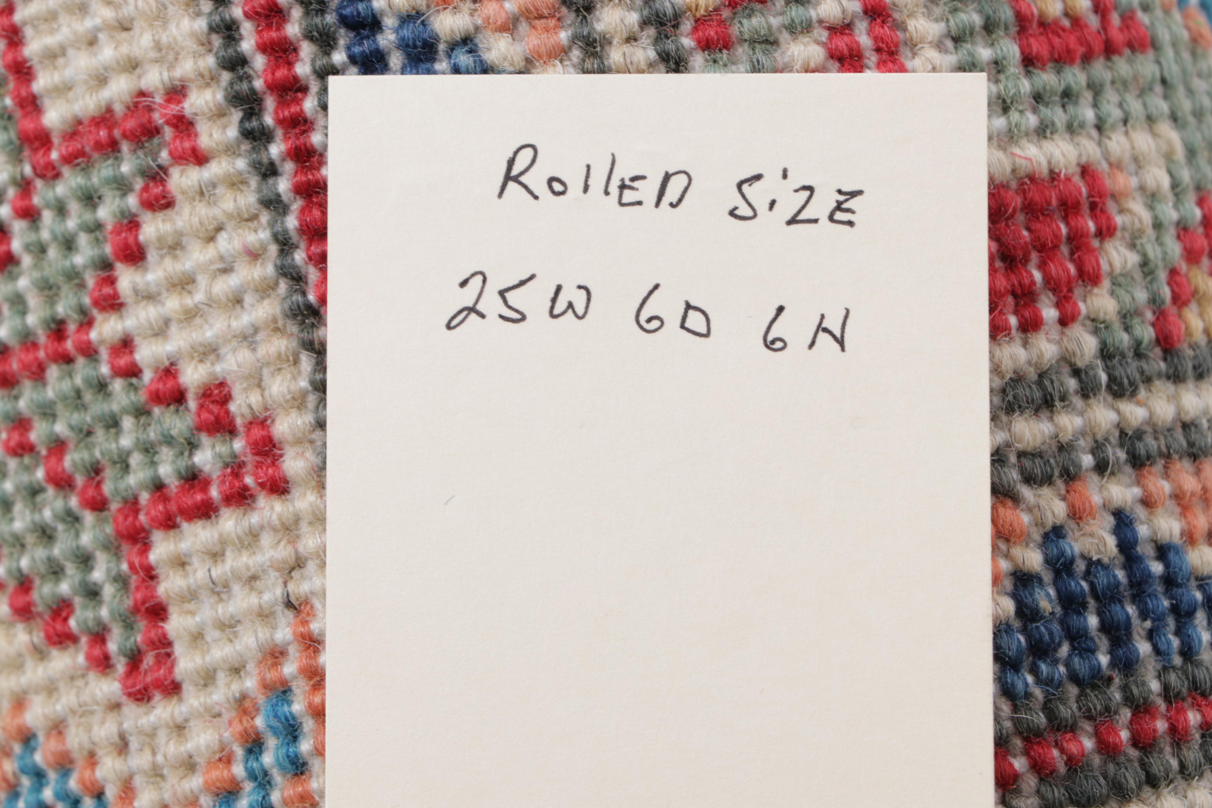 2'1 x 6'4 Hand-Knotted Pakistani Kazak Carpet Runner