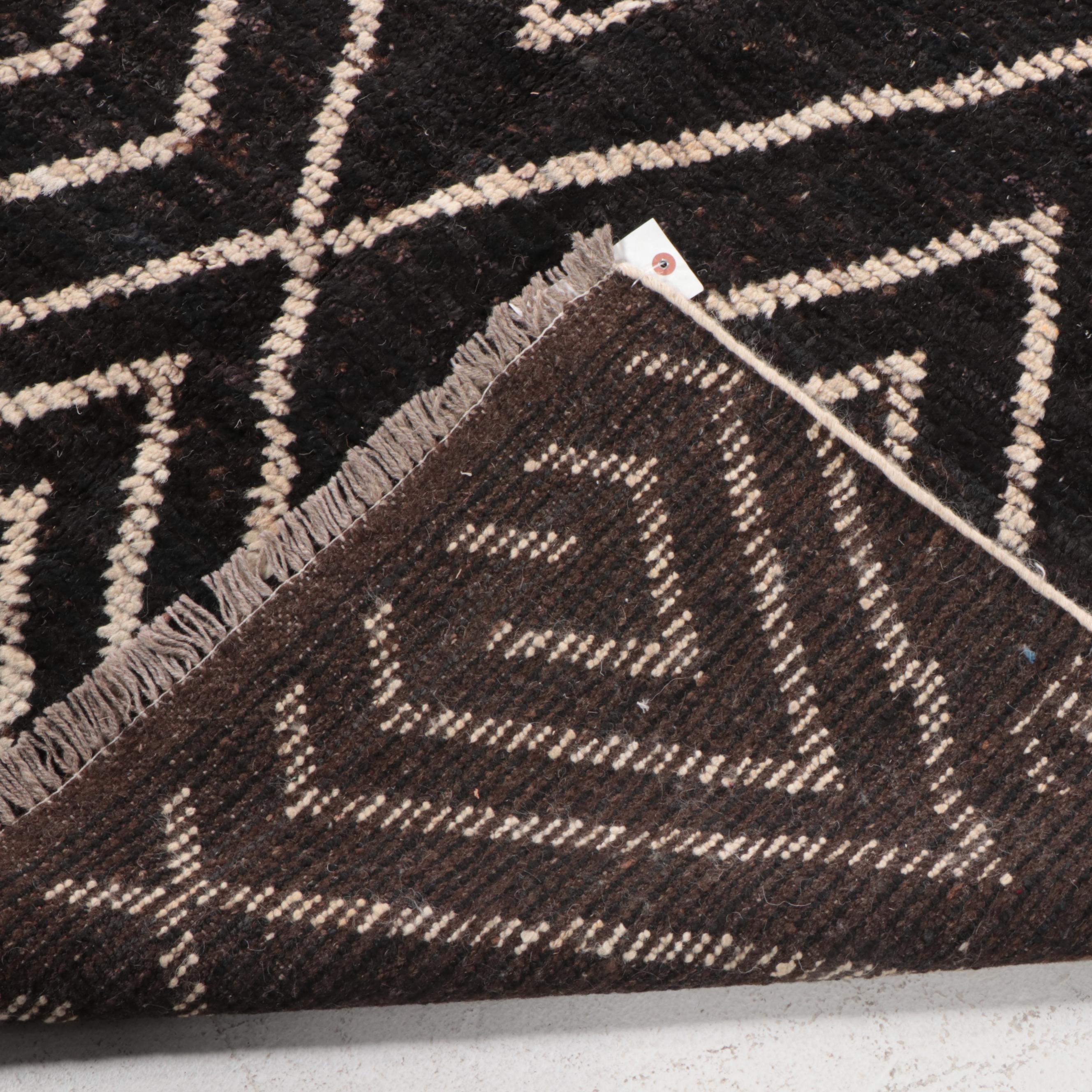 5'4 x 6'8 Hand-Knotted Moroccan Style Area Rug