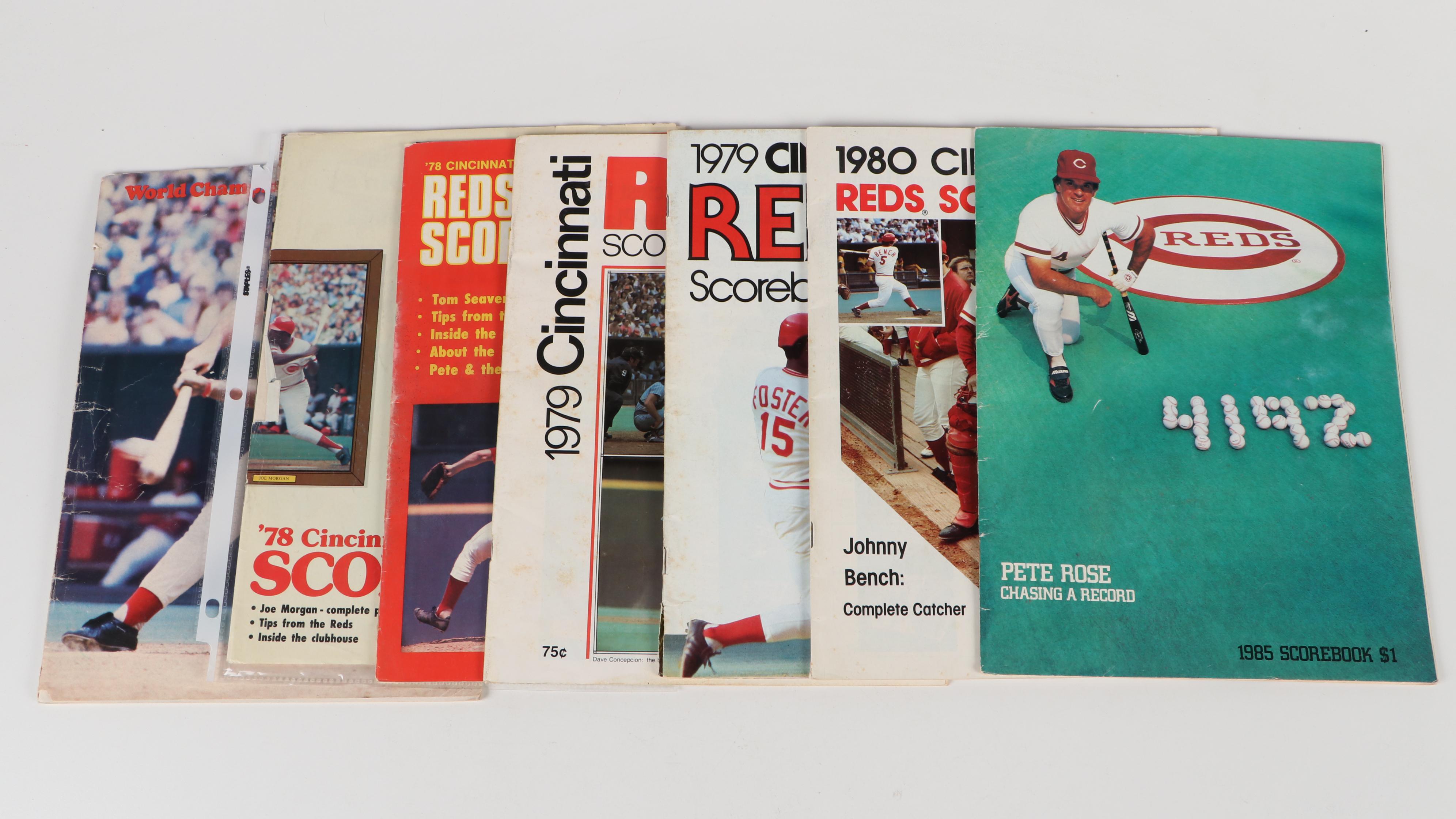 Cincinnati Reds '75 W.S. Pennant, Score Cards, Team Photos, Cards and More