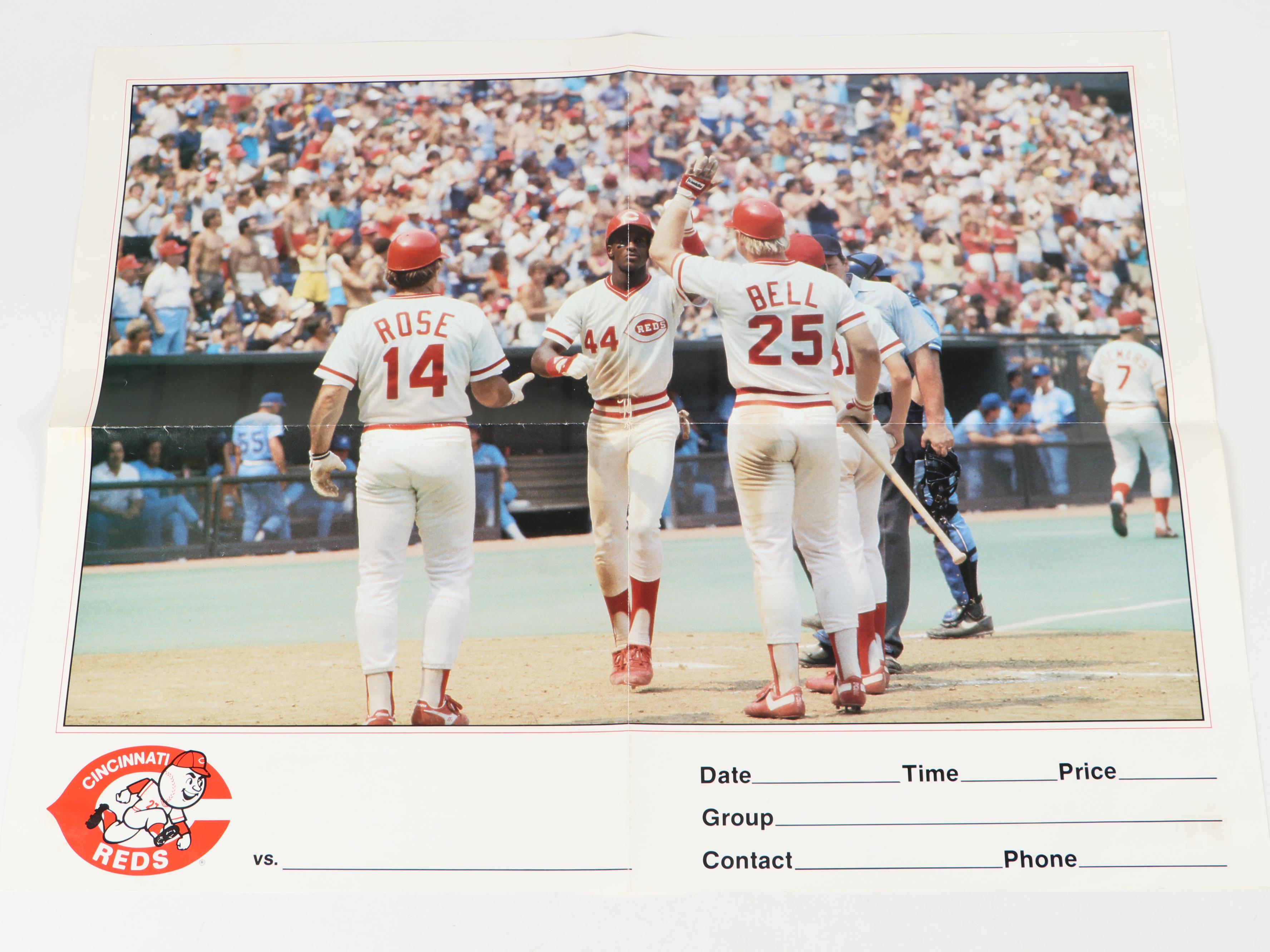Cincinnati Reds '75 W.S. Pennant, Score Cards, Team Photos, Cards and More