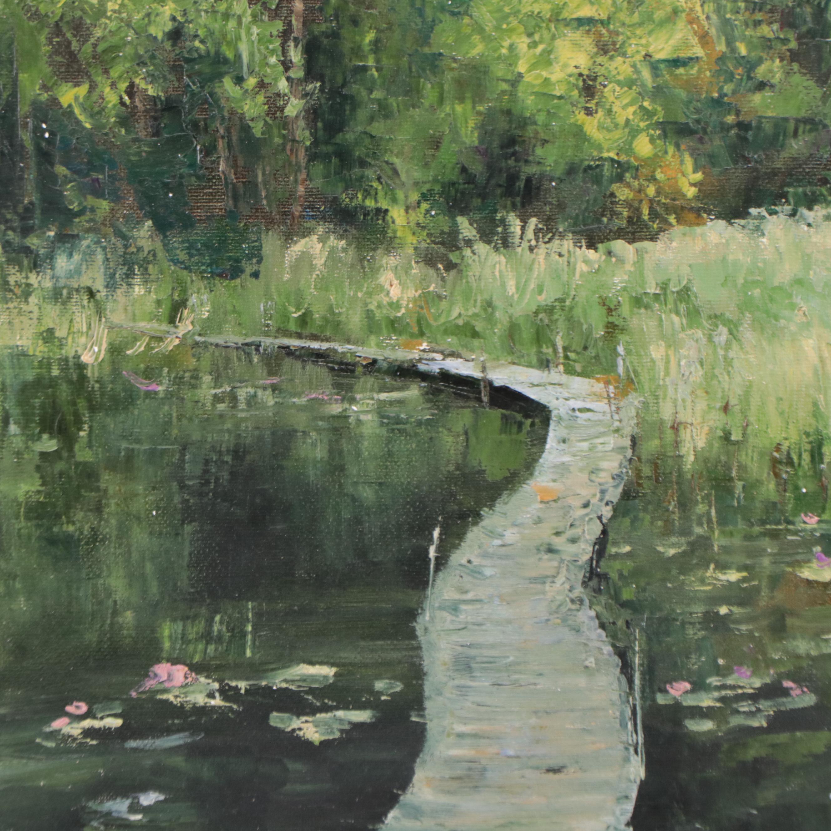 Garncarek Aleksander Oil Painting "Pomost," 2023