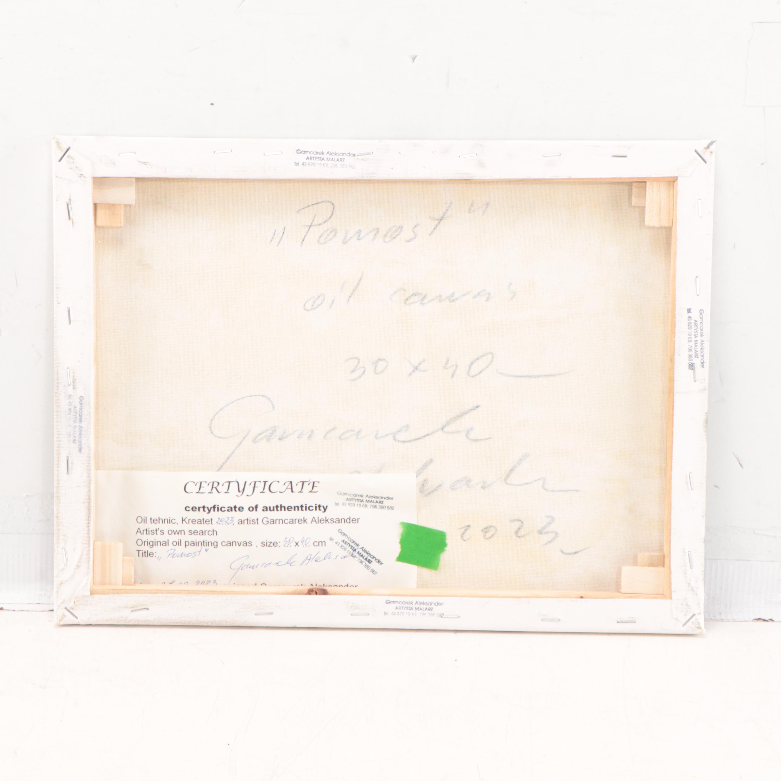 Garncarek Aleksander Oil Painting "Pomost," 2023