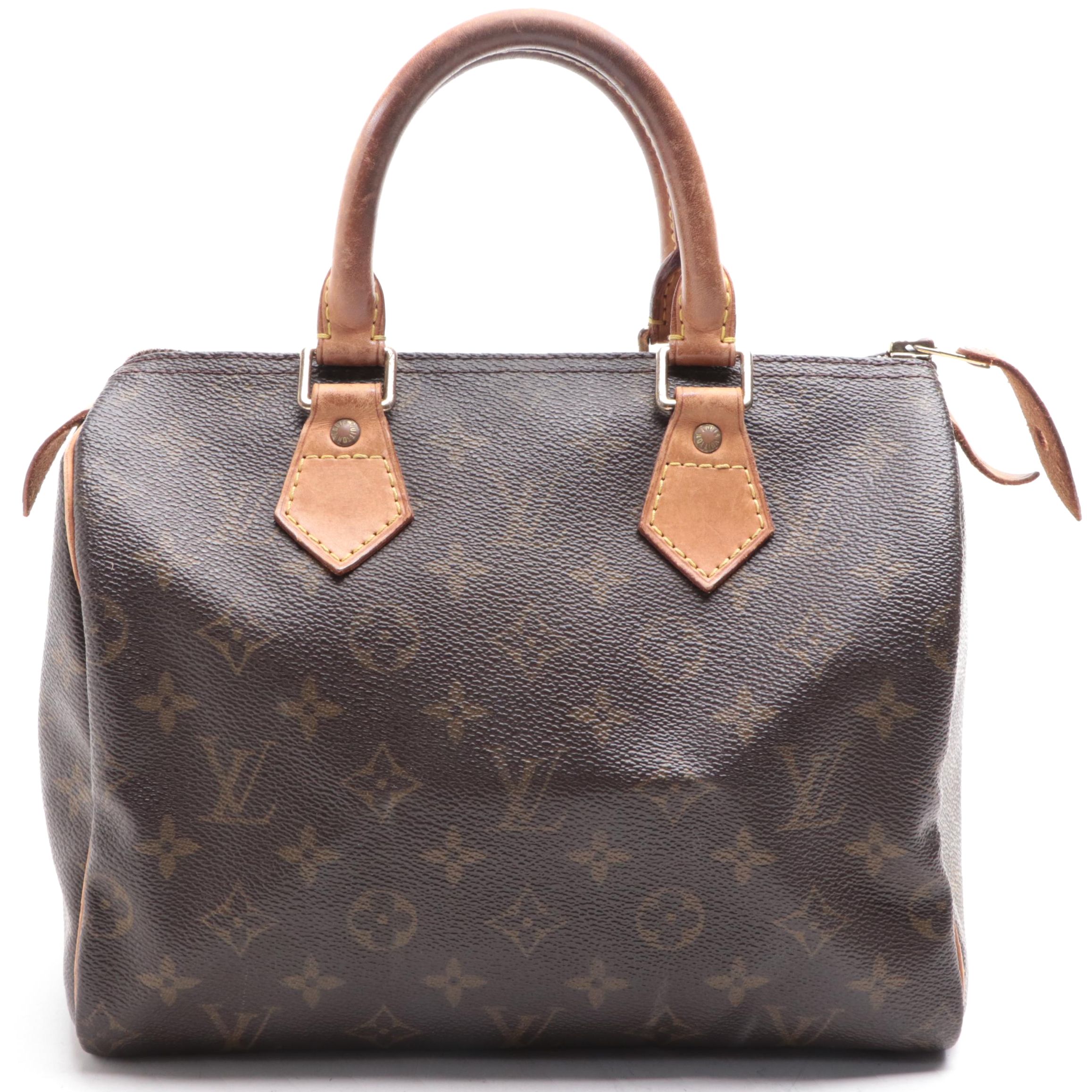 Louis Vuitton Speedy 25 in Monogram Canvas and Vanchetta Leather