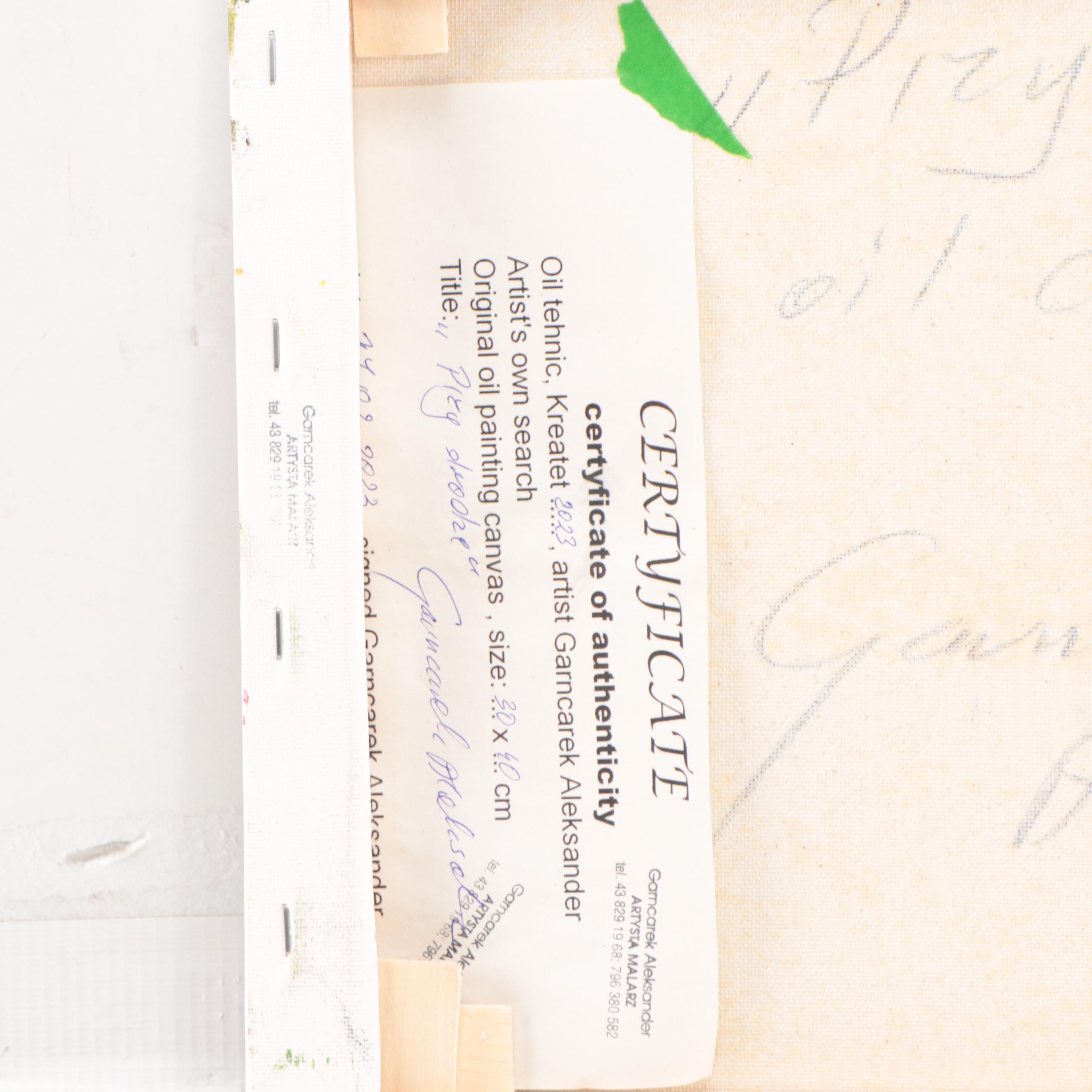 Garncarek Aleksander Oil Painting "Przy Drodze," 2023