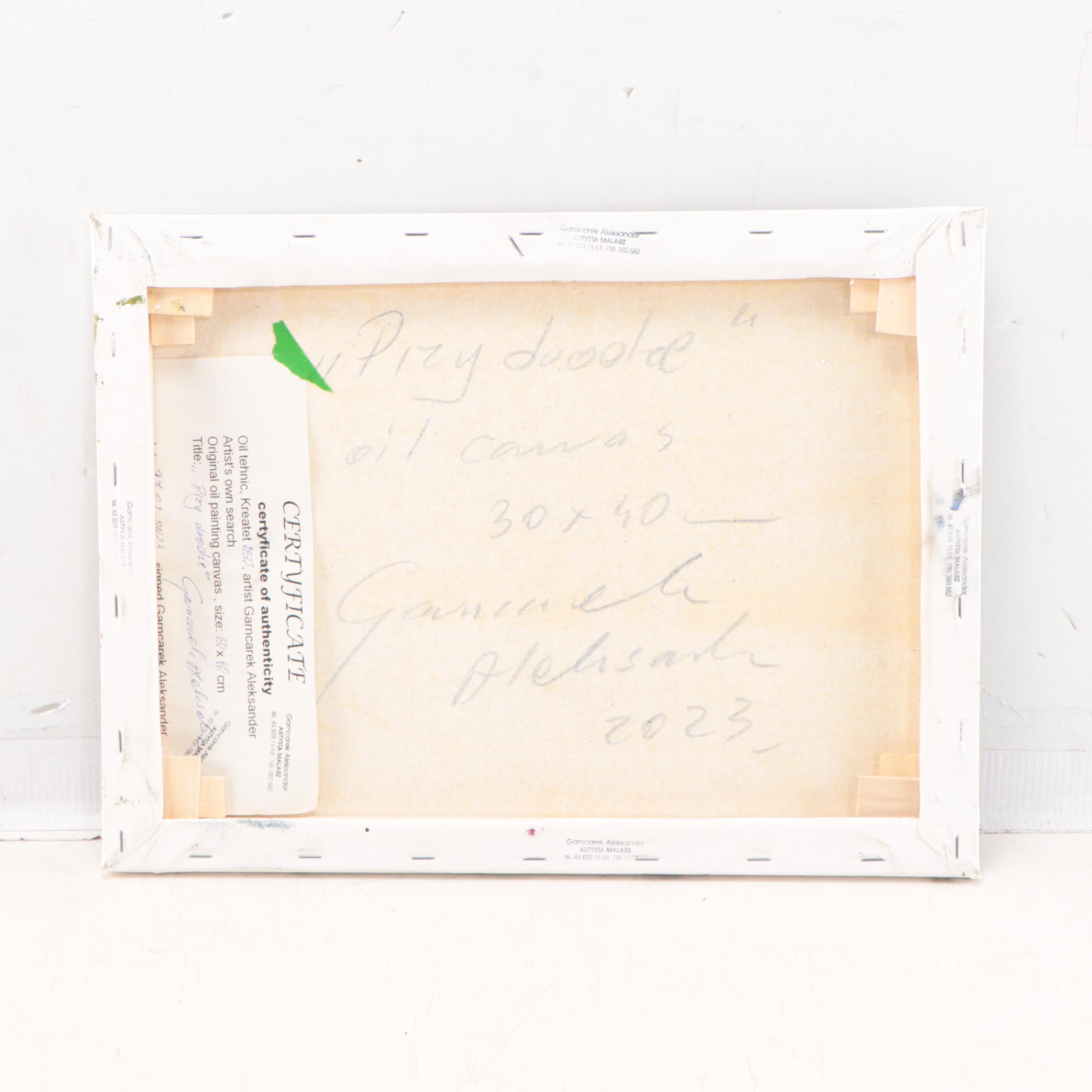 Garncarek Aleksander Oil Painting "Przy Drodze," 2023