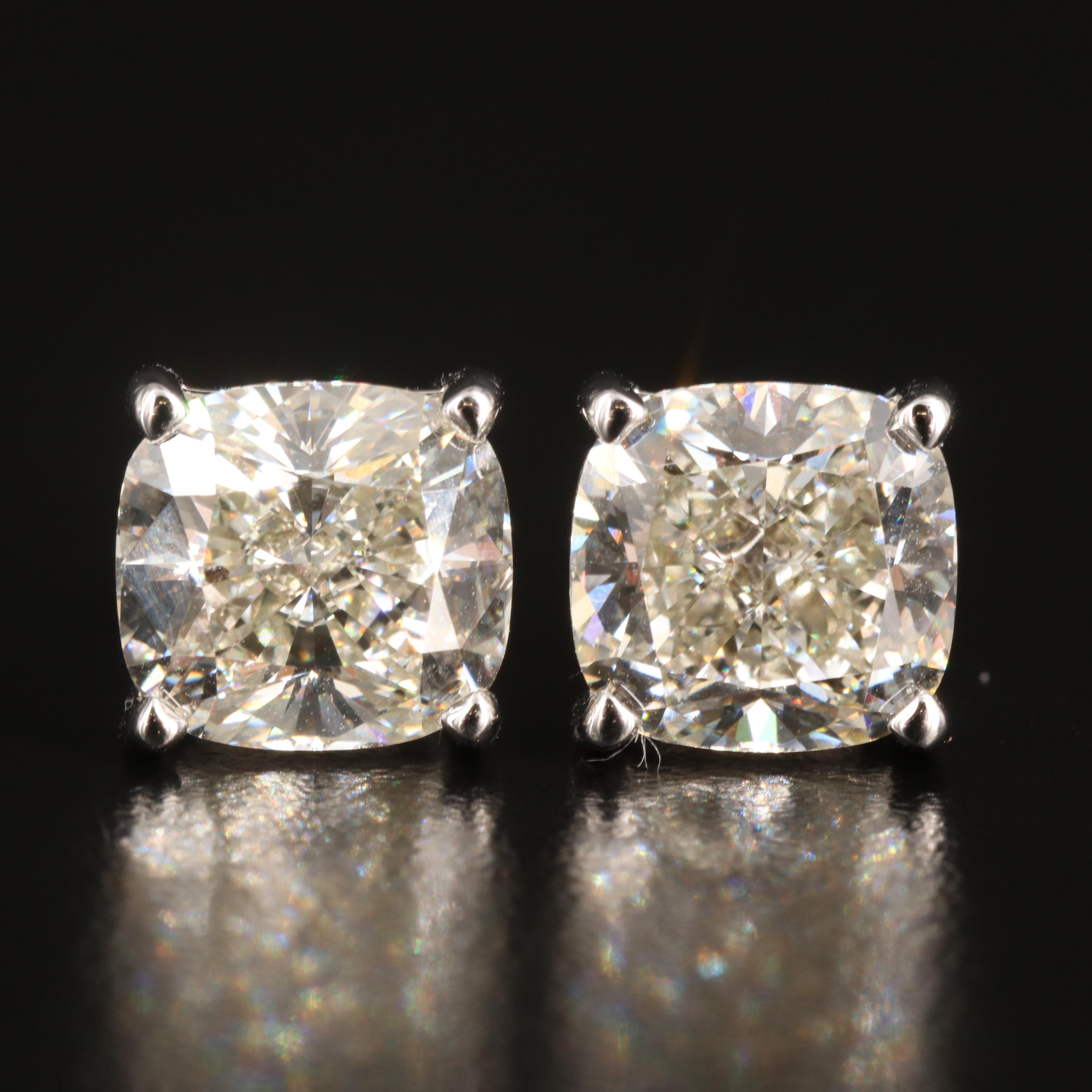 14K 6.10 CTW Lab Grown Diamond Stud Earrings