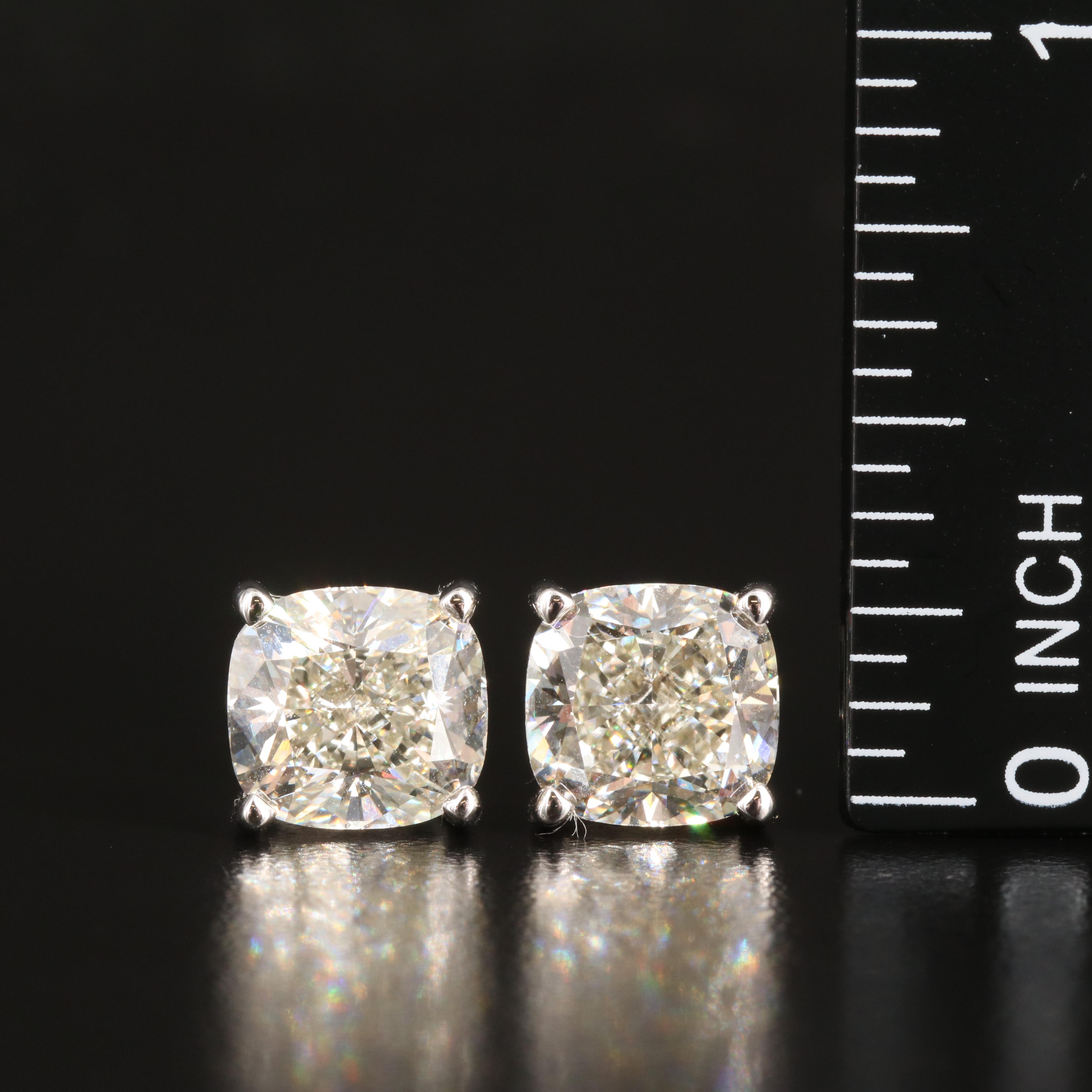 14K 6.10 CTW Lab Grown Diamond Stud Earrings