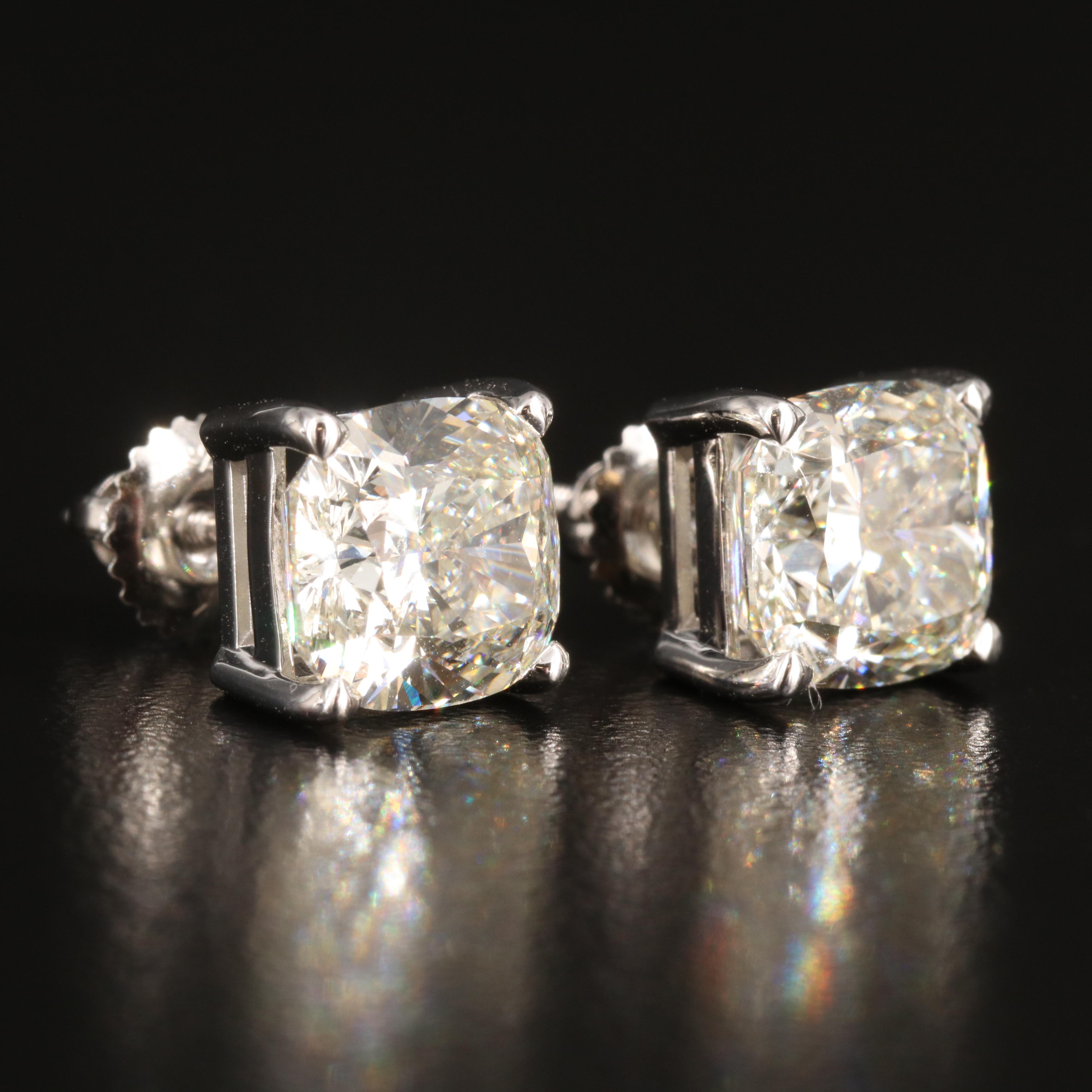 14K 6.10 CTW Lab Grown Diamond Stud Earrings