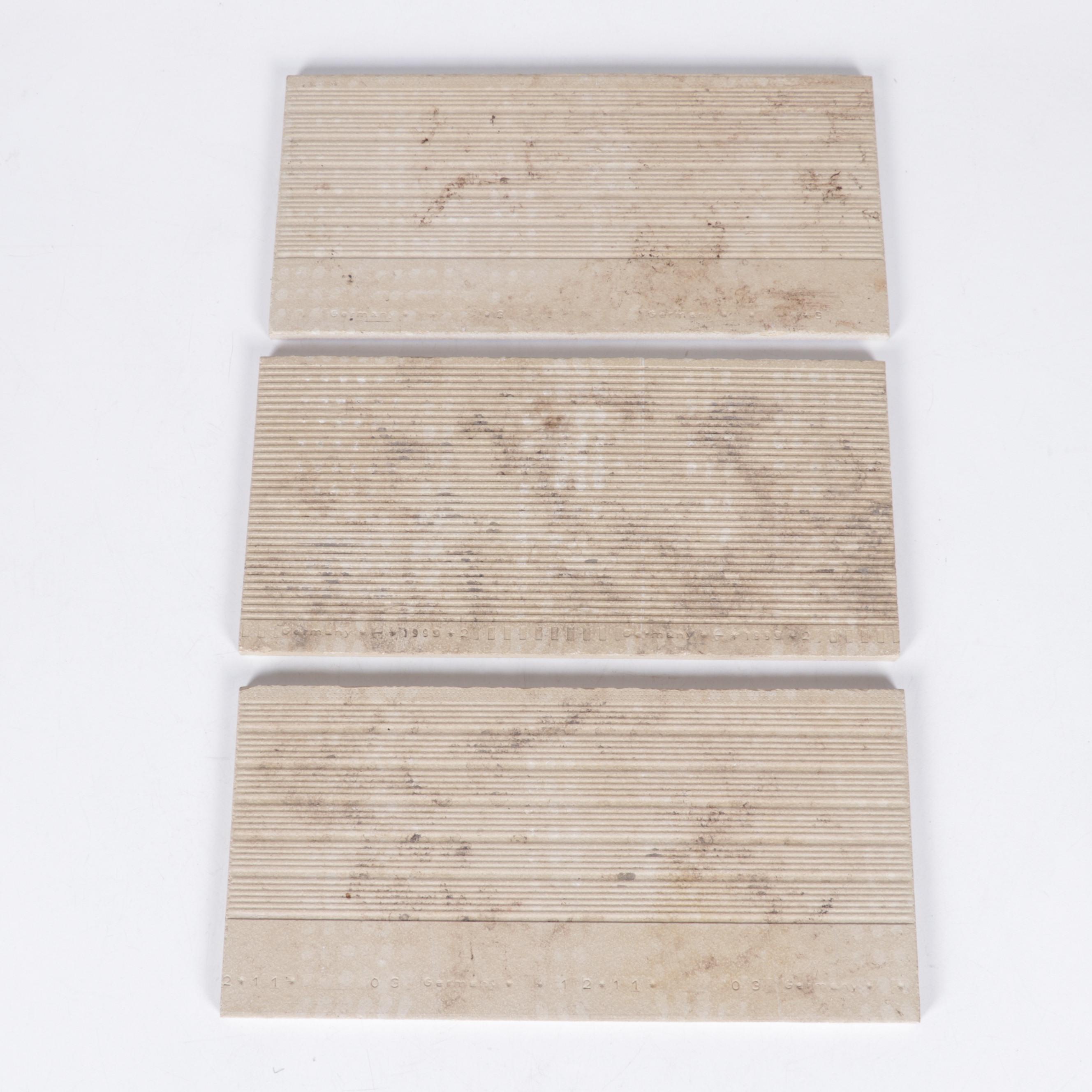 German Polychrome Faïence Tiles With Fish, Turtle and Bird