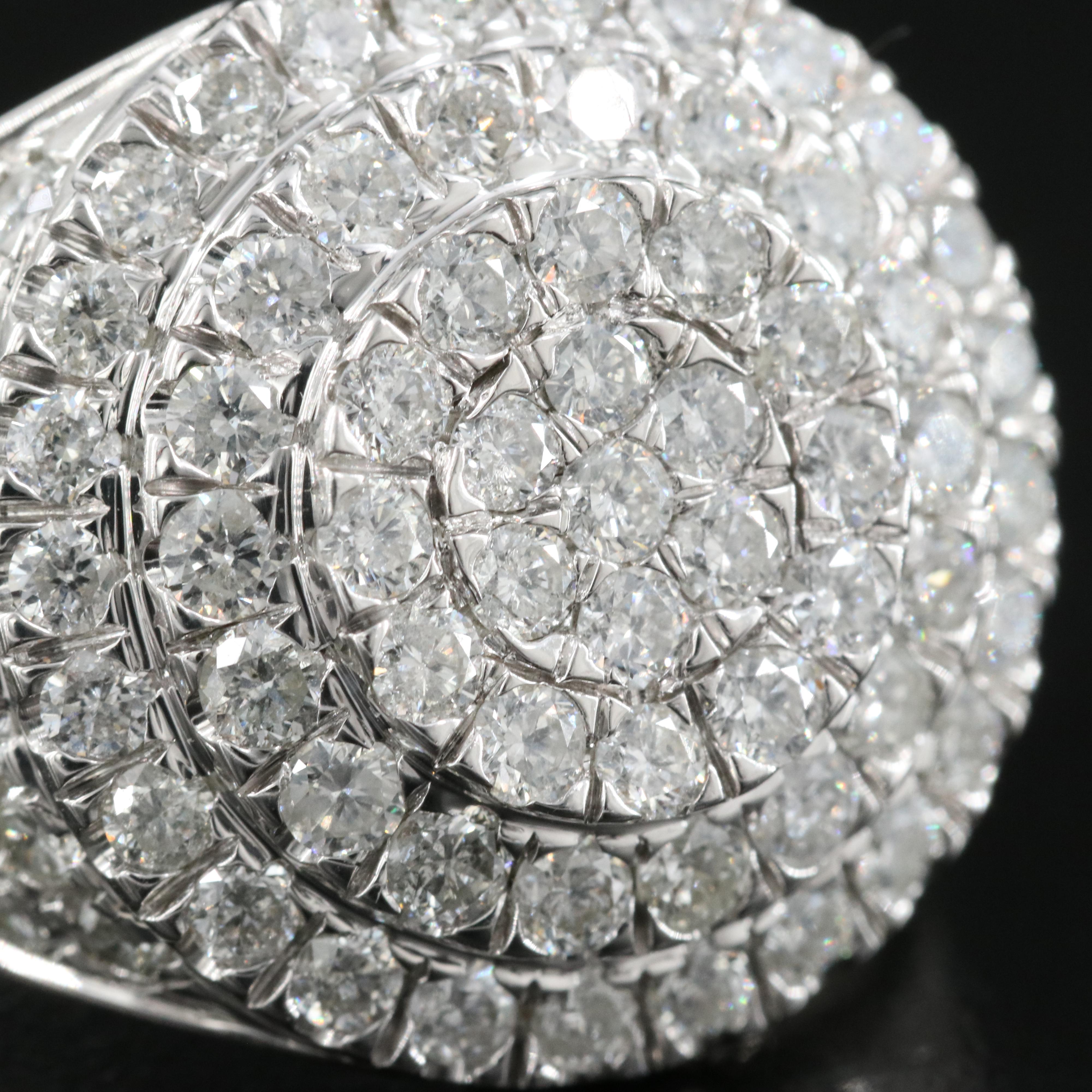 14K 3.01 CTW Diamond Cluster Ring