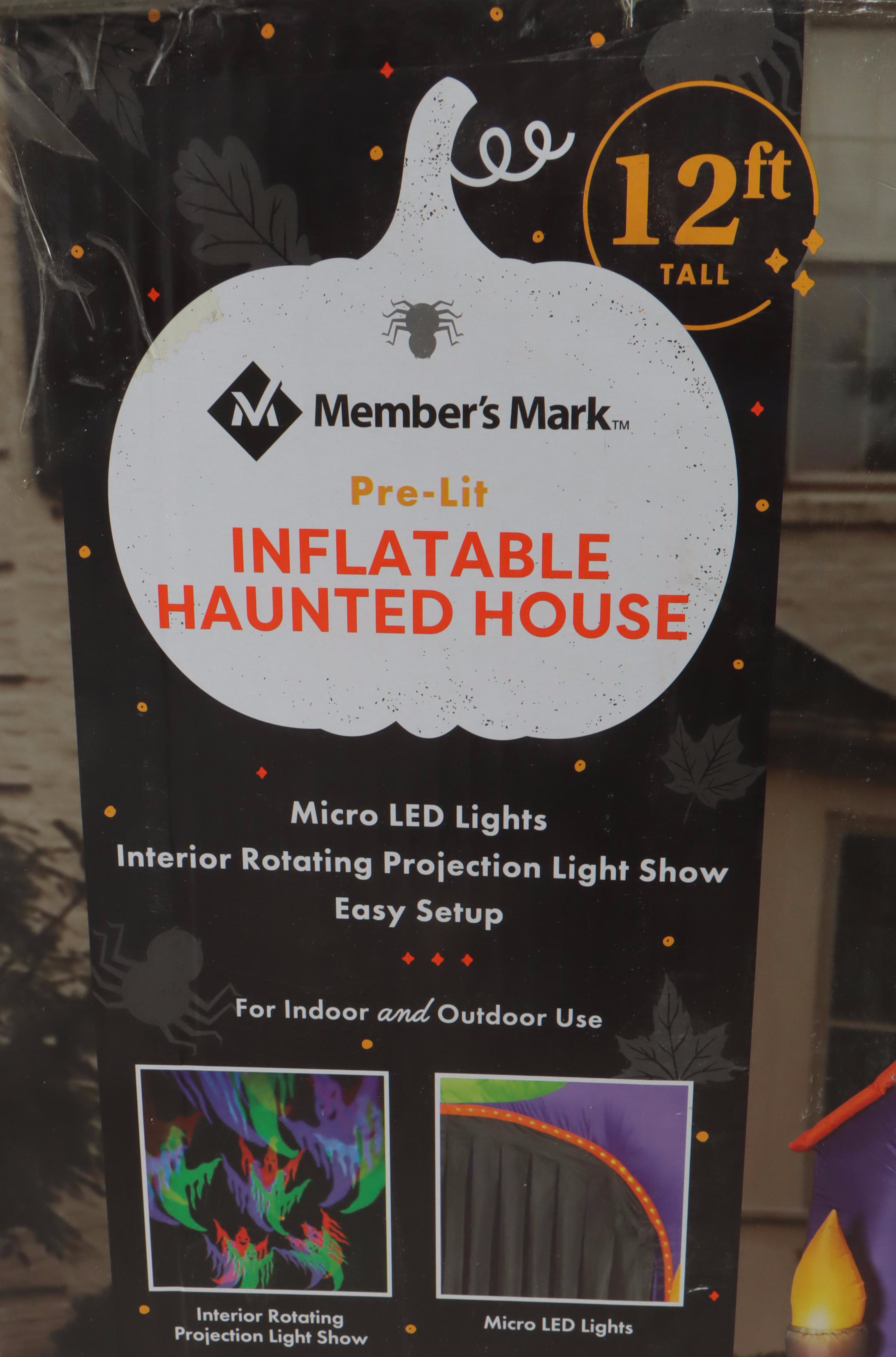 Member's Mark 12' Pre-Lit Inflatable Haunted House
