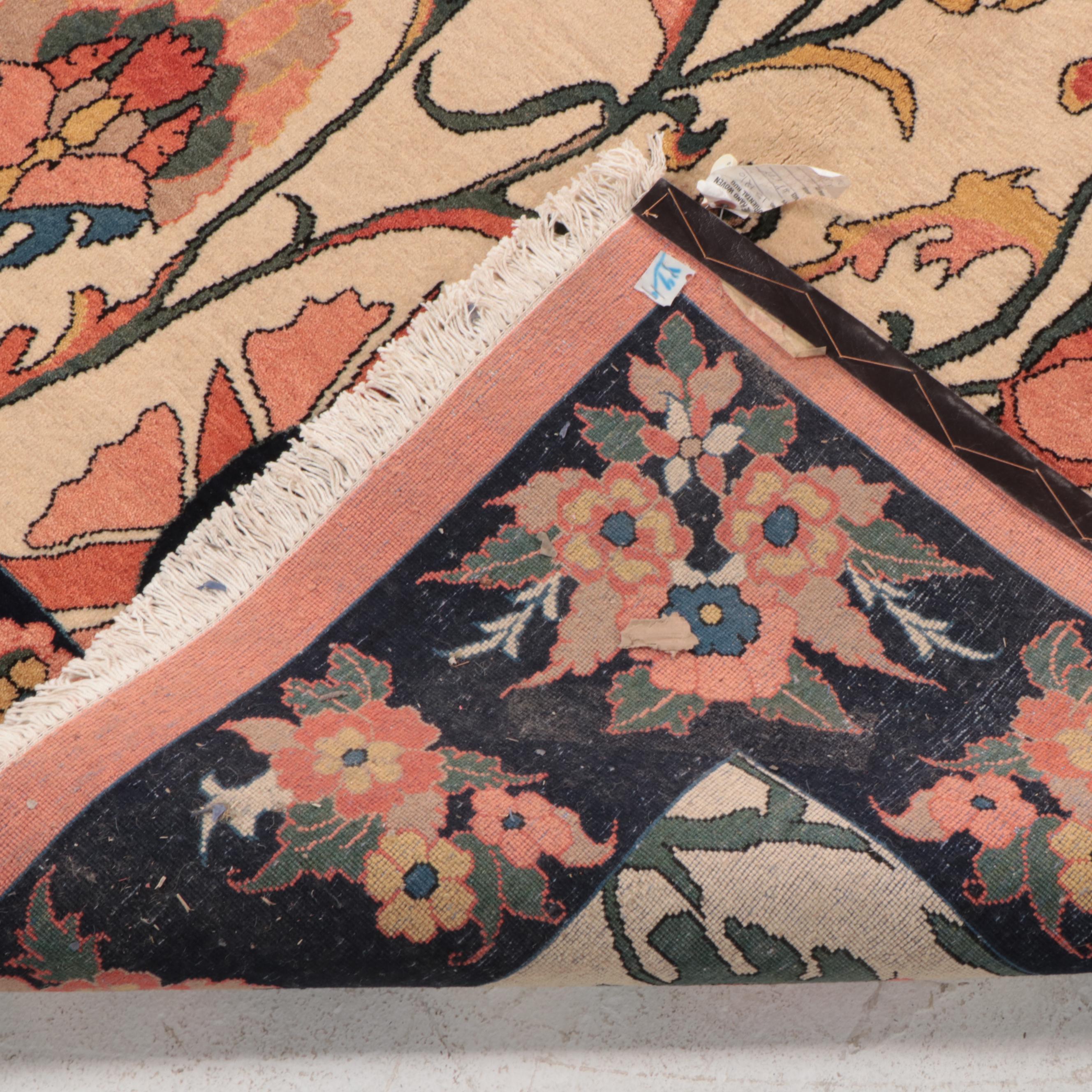 5' x 7'11 Hand-Knotted Indian Agra Area Rug