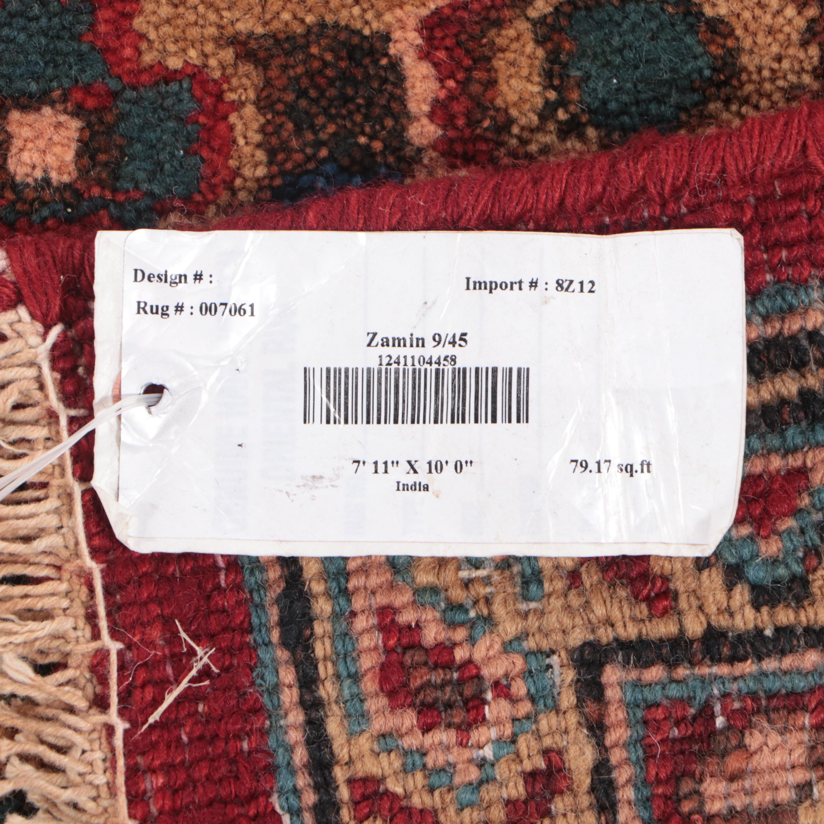 7'11 x 10'2 Hand-Knotted Persian Tabriz Area Rug