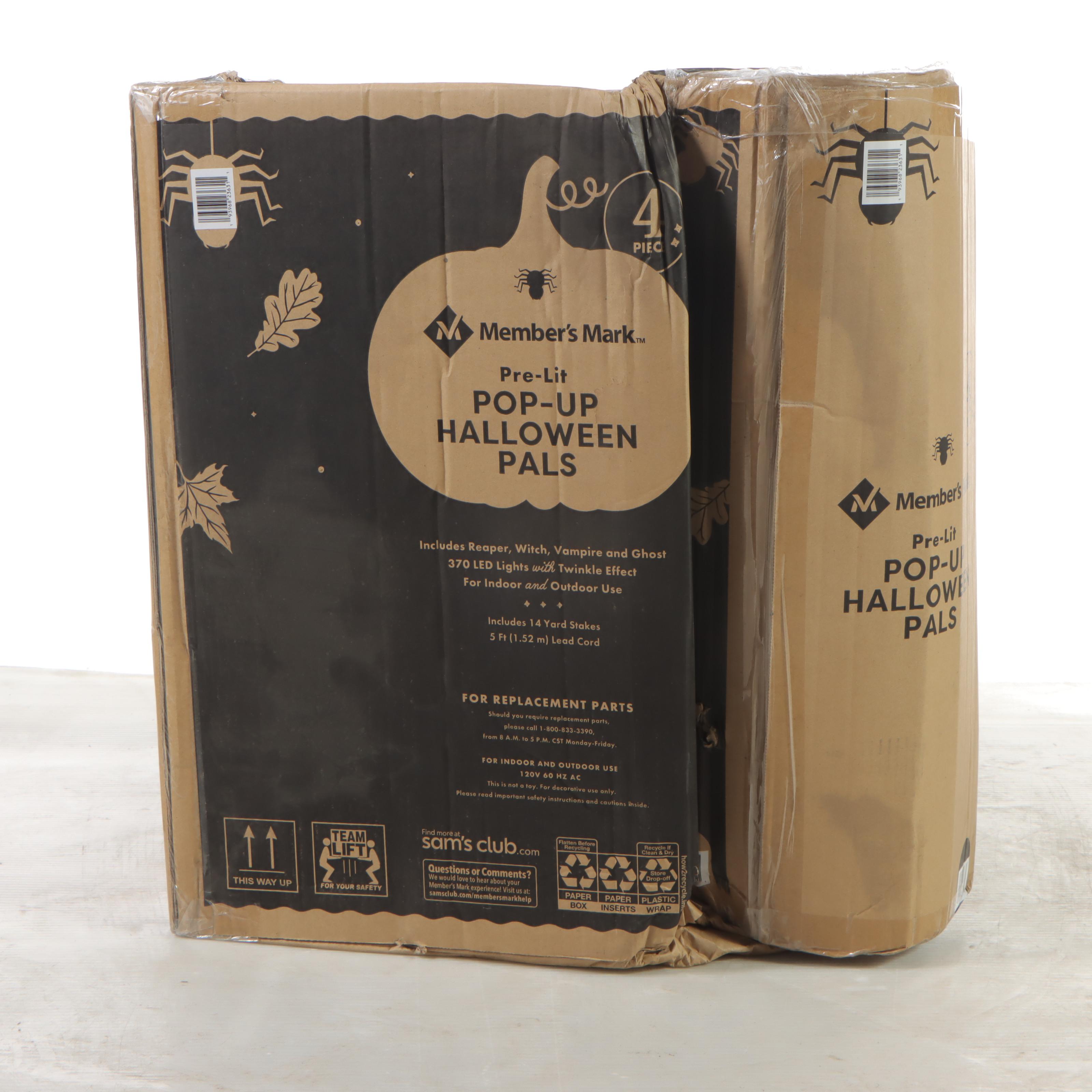 Member's Mark Pre-Lit Pop-Up Halloween Pals