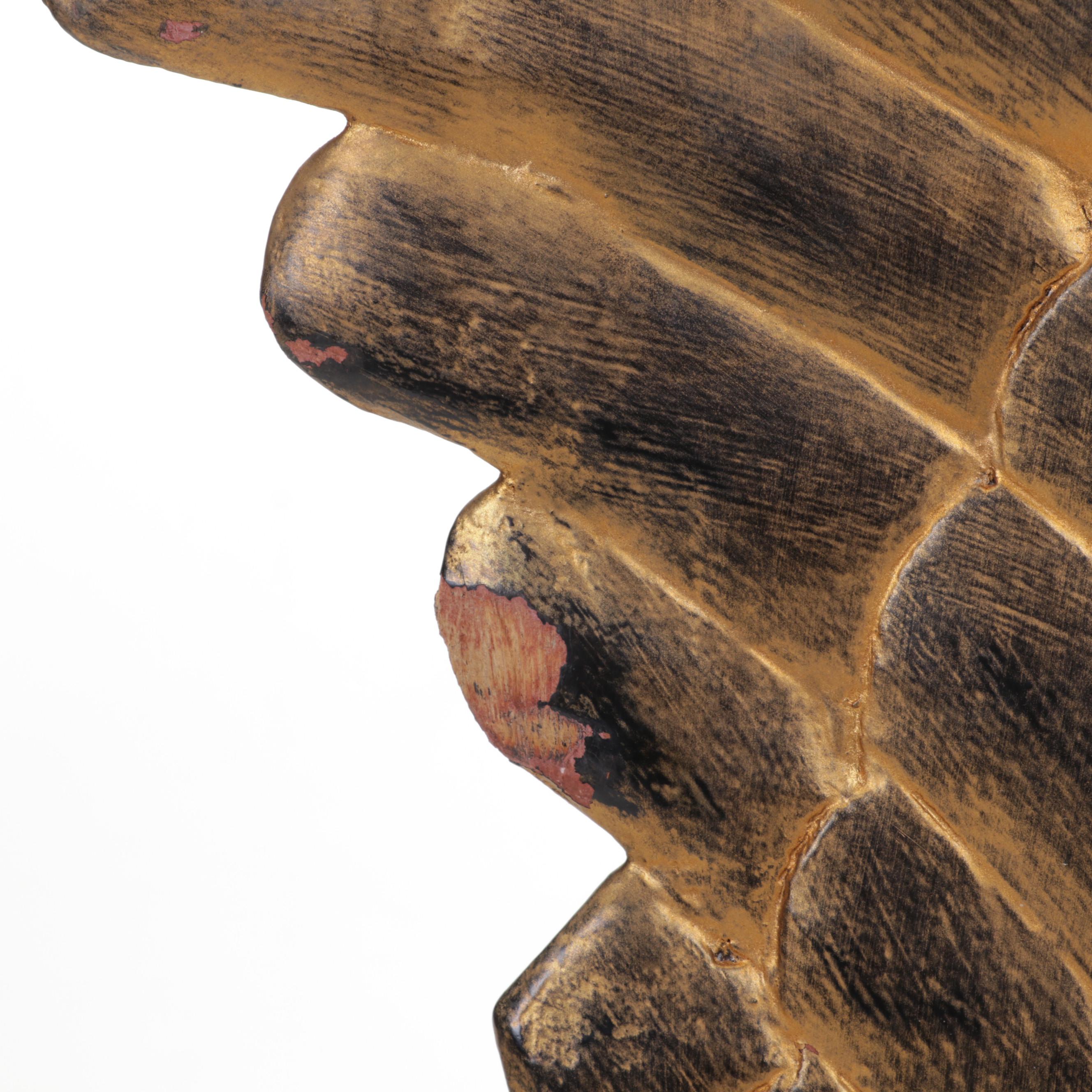 Carved and Hand-Painted Wooden Swan Sculpture