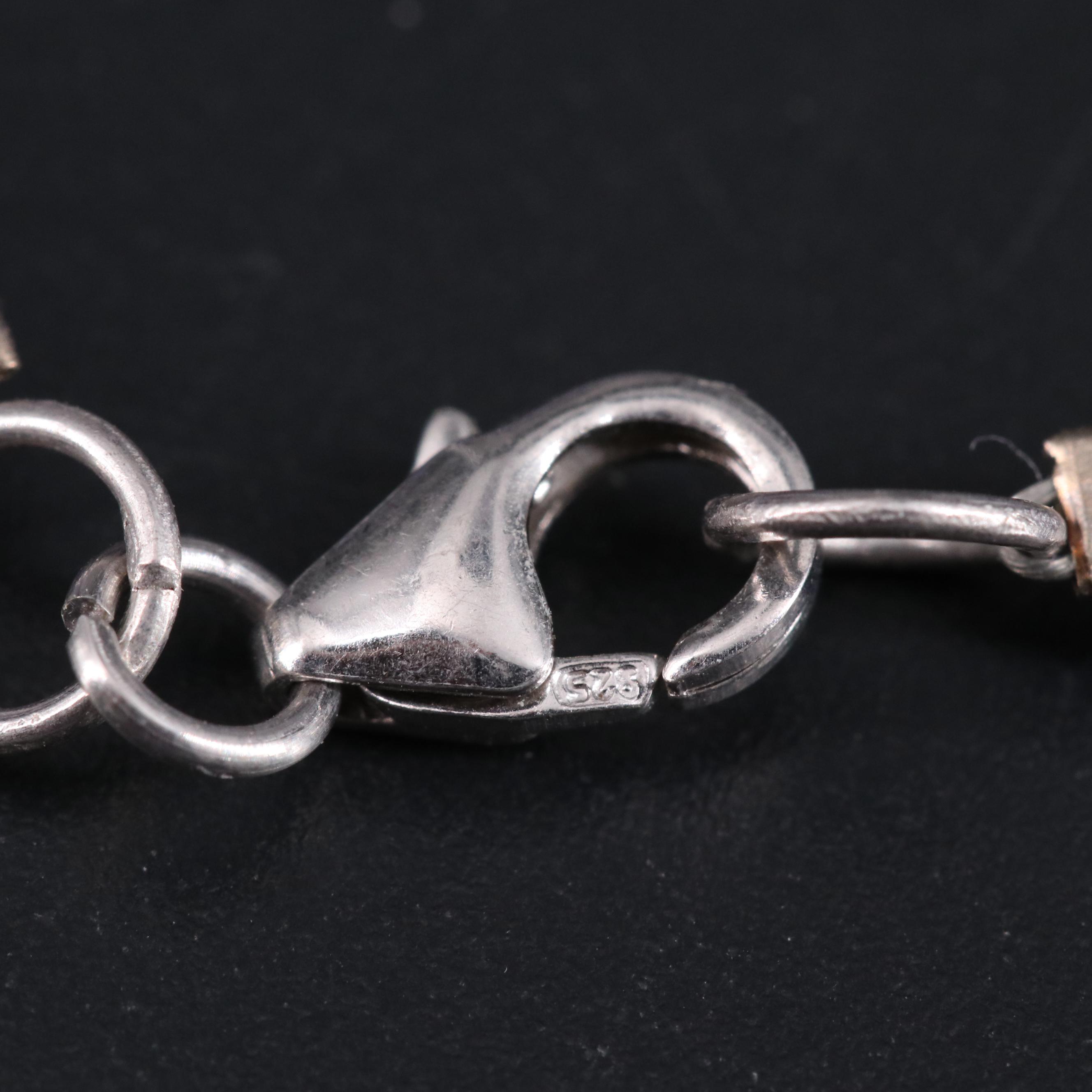 Sterling Silver Gemstone Bracelet