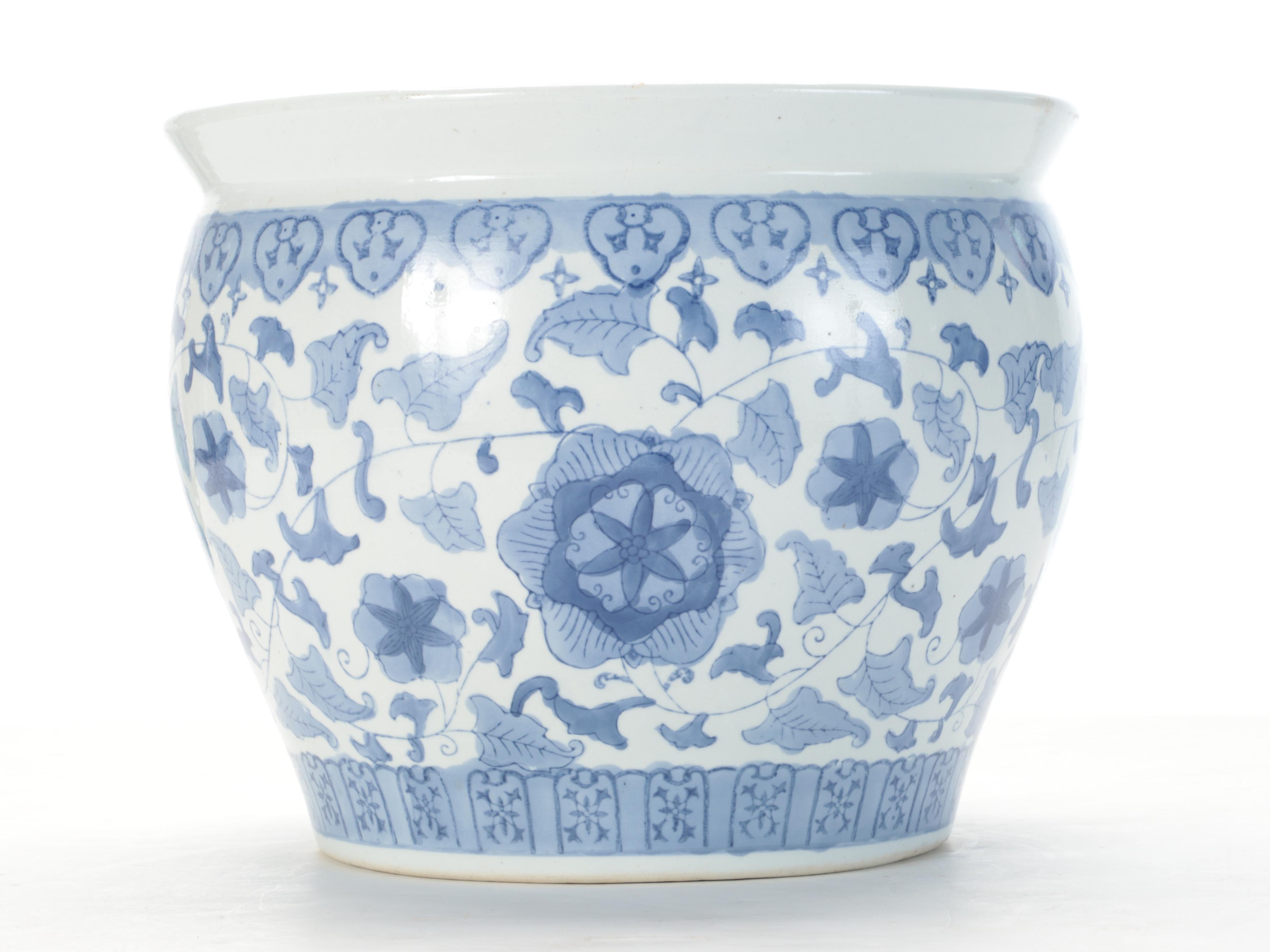 Chinese Blue and White Ceramic Planter