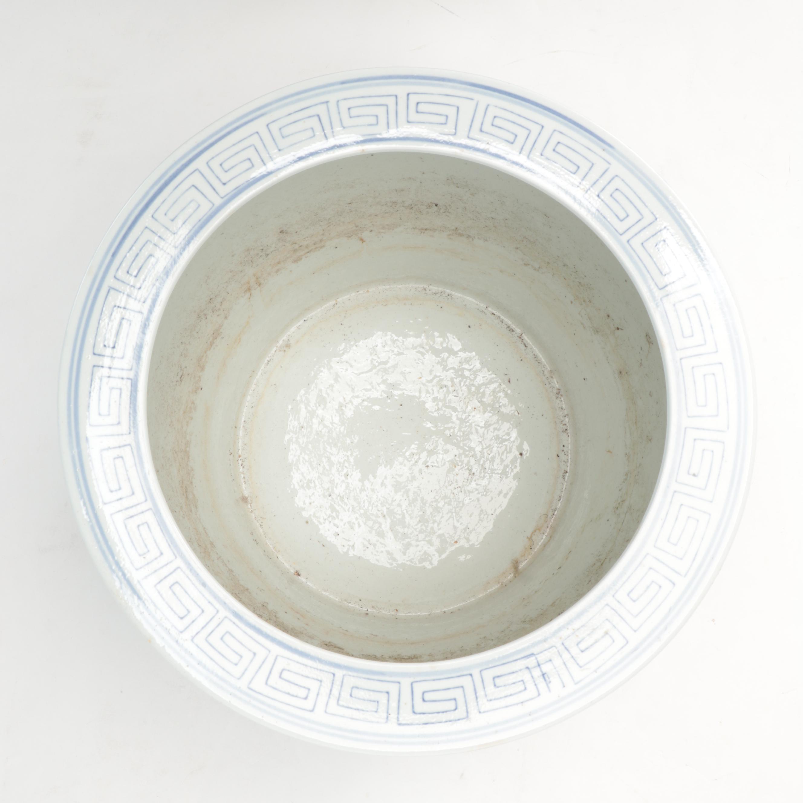 Chinese Blue and White Ceramic Planter