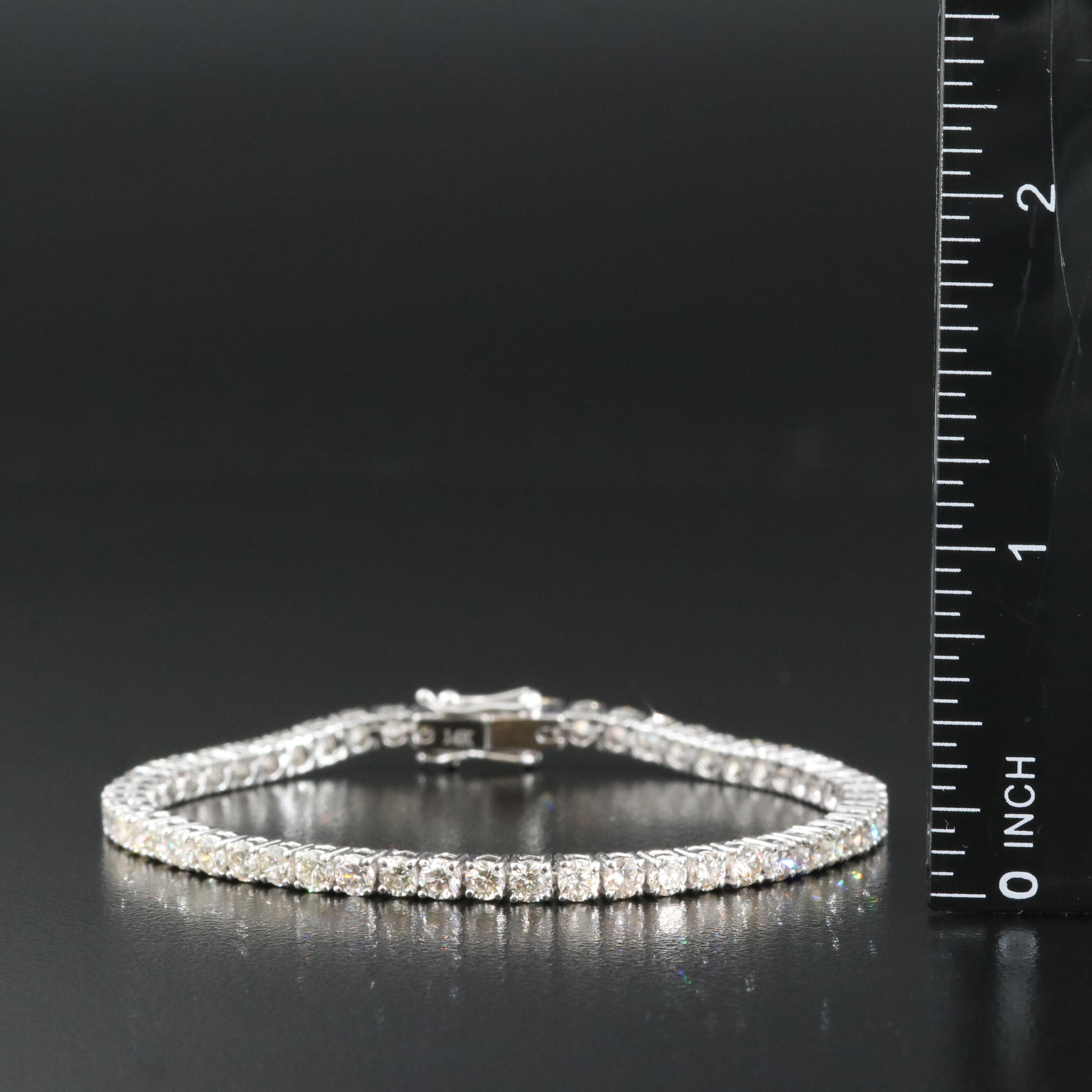 14K 5.90 CTW Diamond Line Bracelet