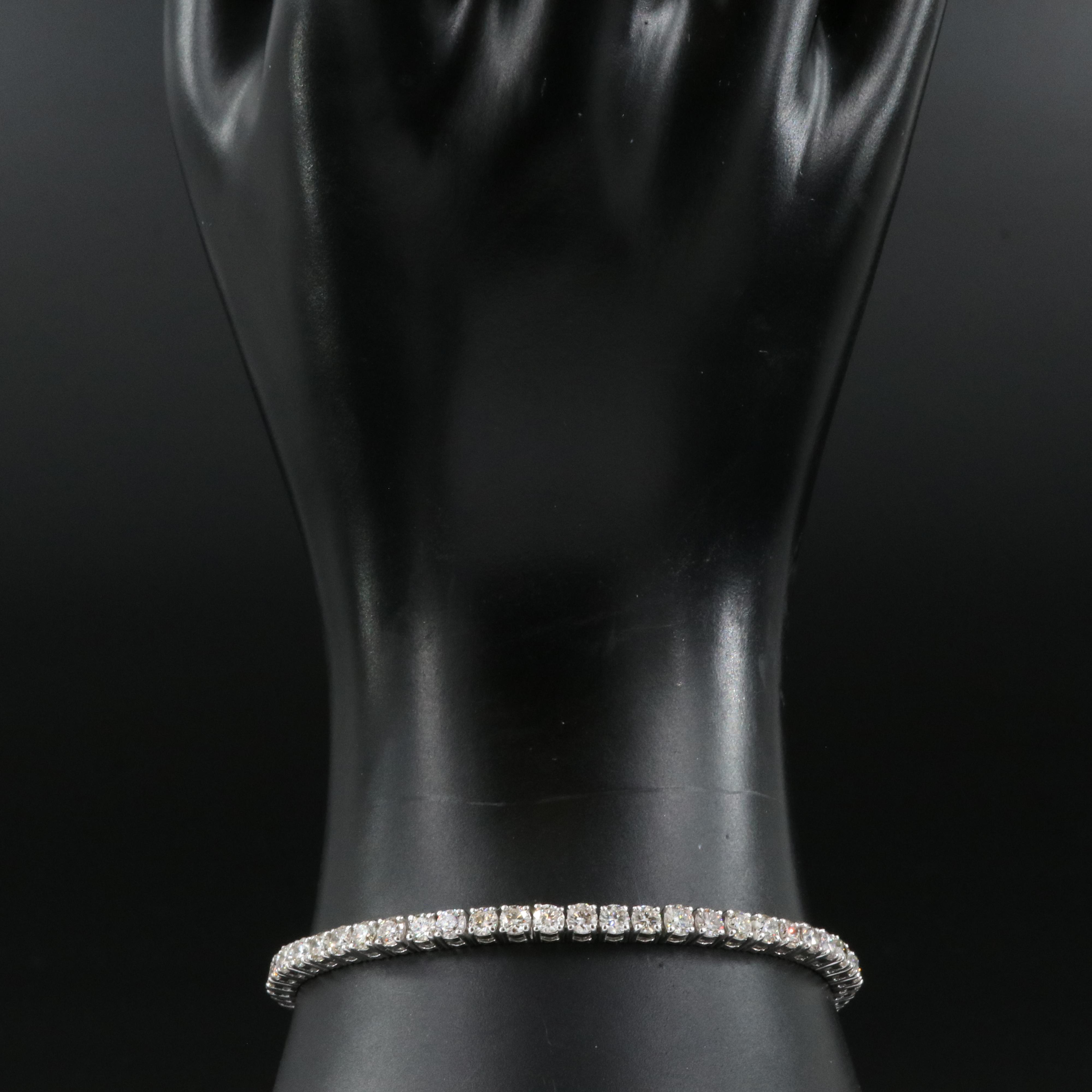 14K 5.90 CTW Diamond Line Bracelet