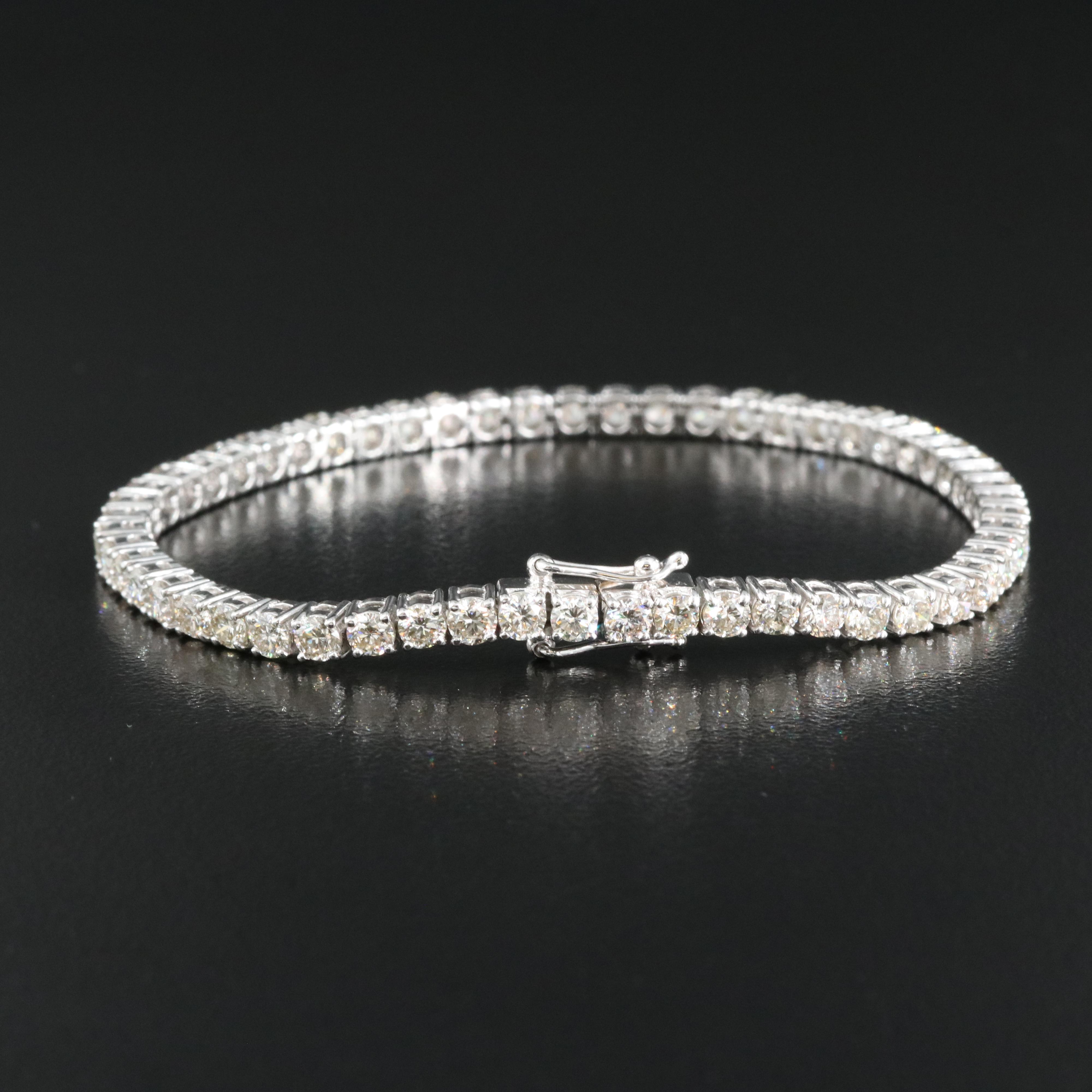 14K 5.90 CTW Diamond Line Bracelet