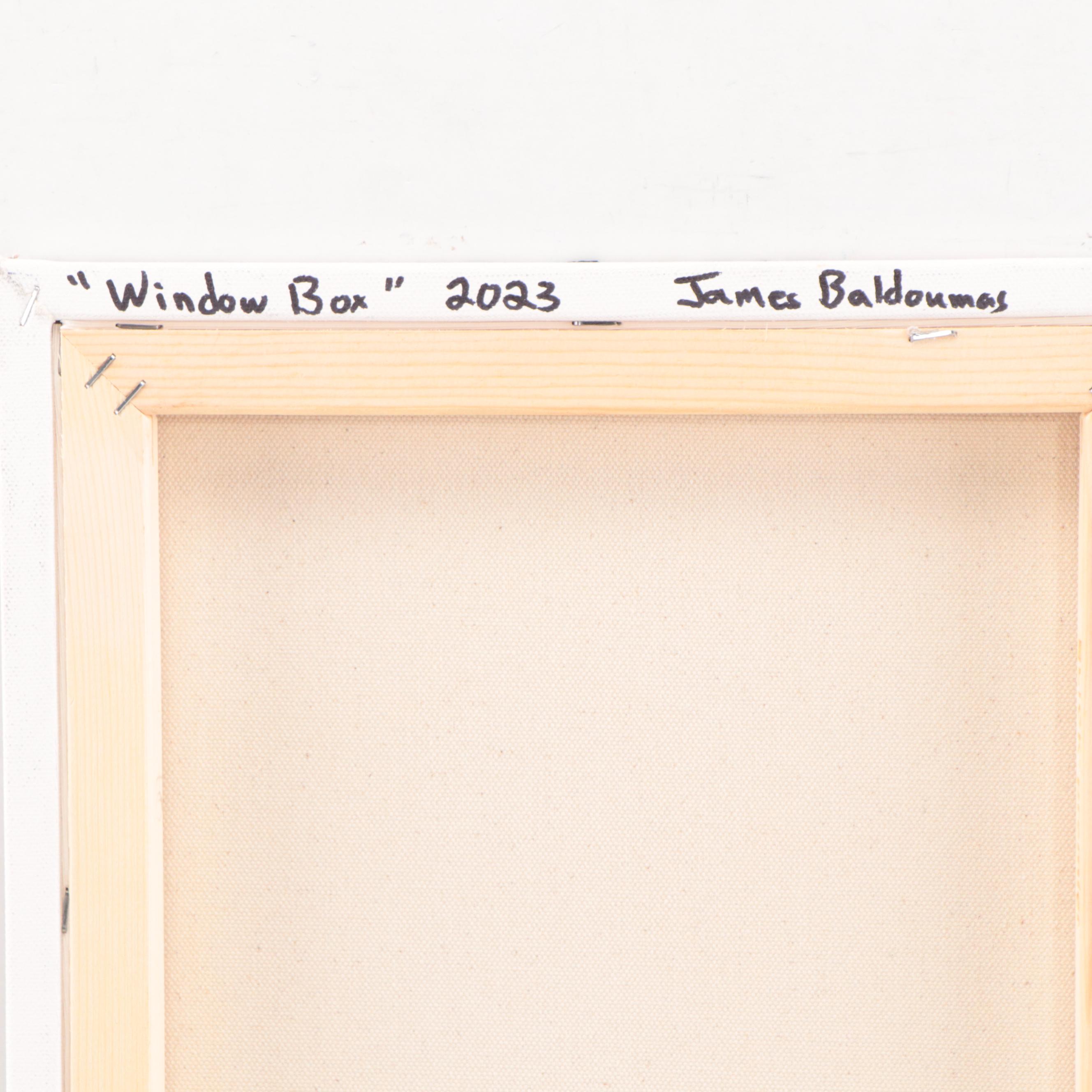 James Baldoumas Oil Painting "Window Box," 2023
