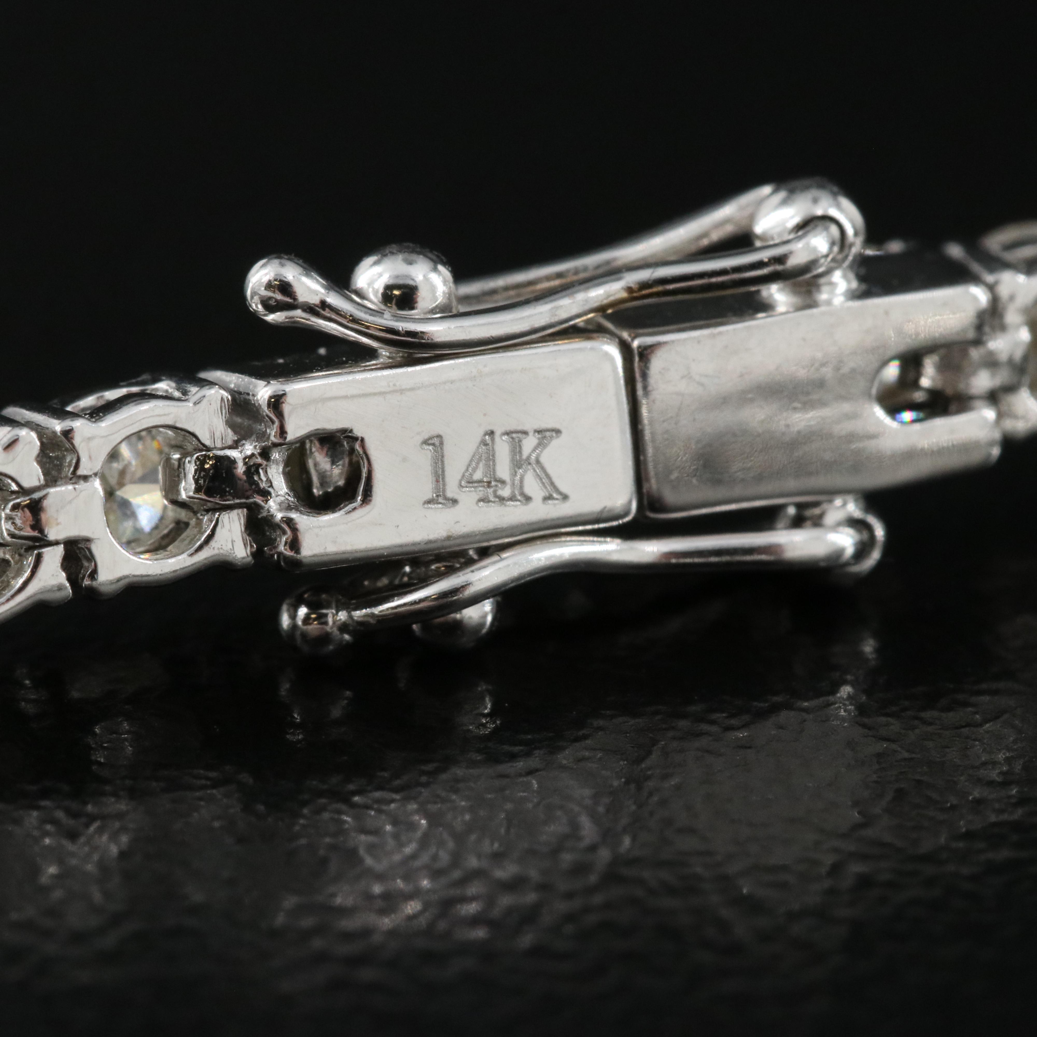 14K 5.90 CTW Diamond Line Bracelet