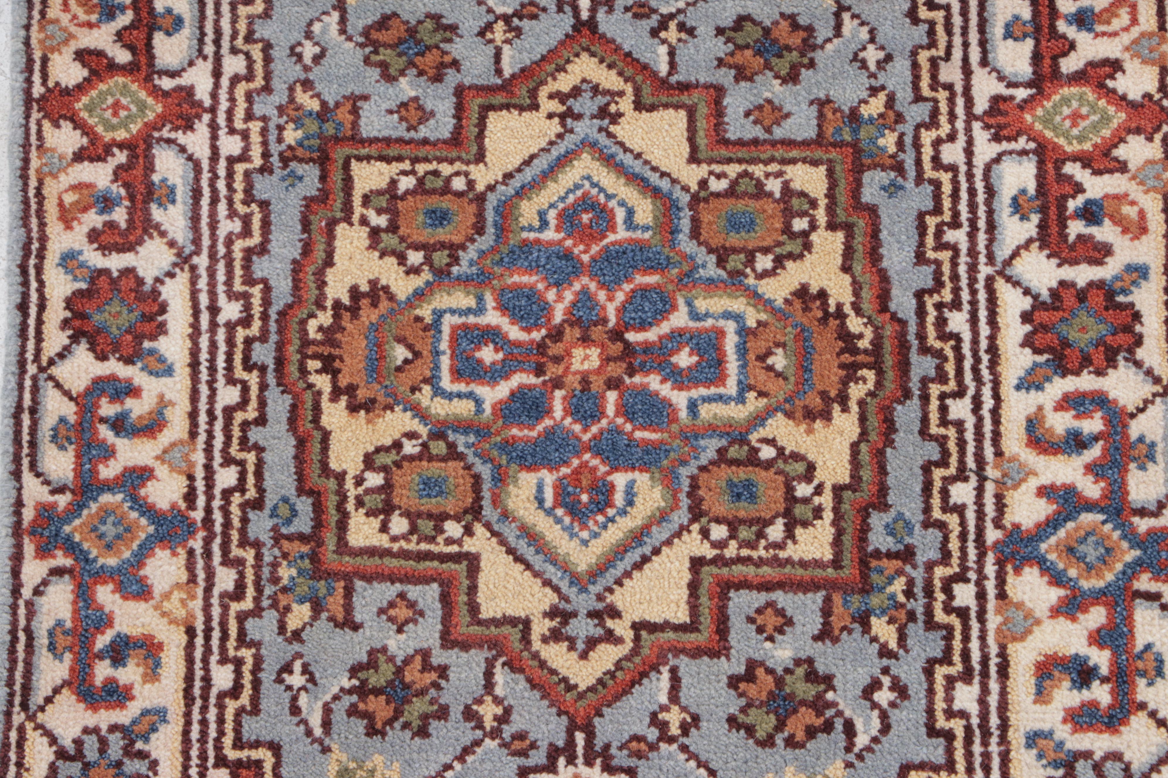 2'6 x 8'1 Hand-Knotted Indo-Persian Serapi Carpet Runner