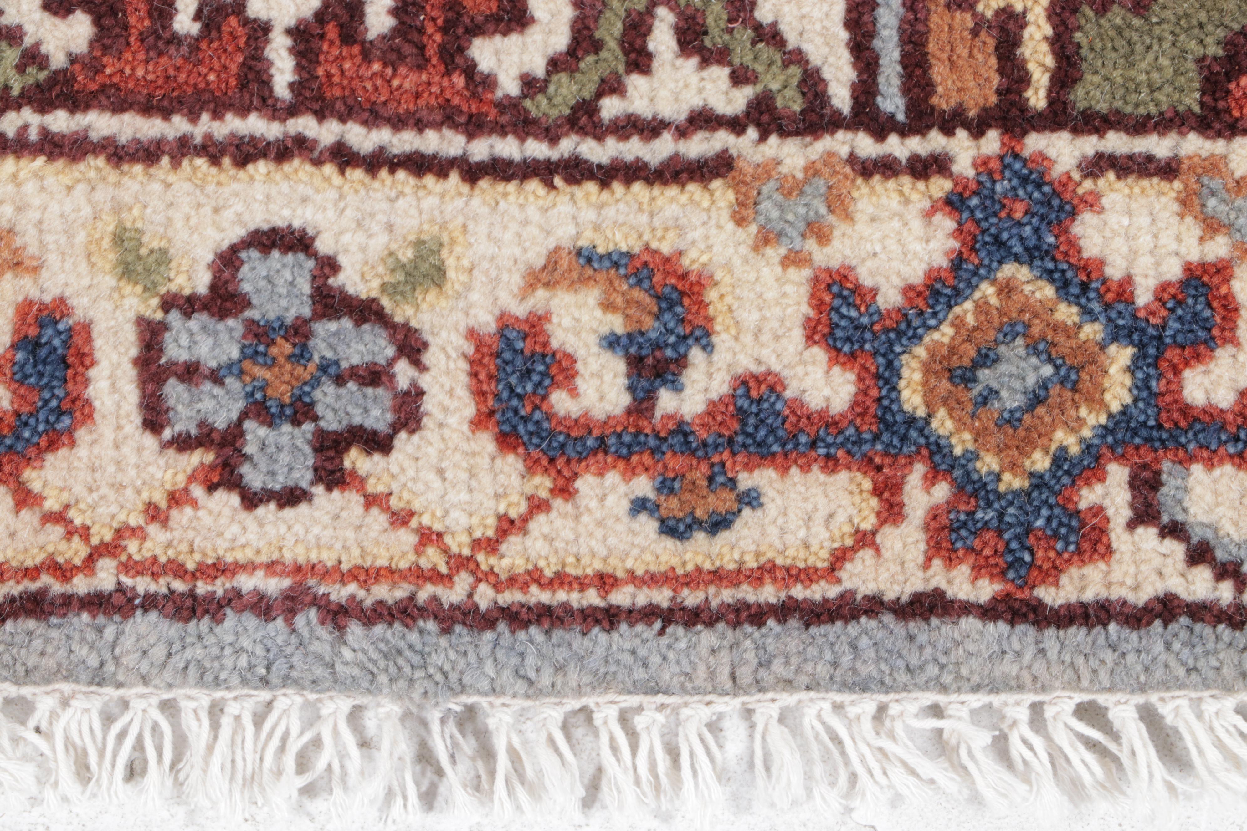 2'6 x 8'1 Hand-Knotted Indo-Persian Serapi Carpet Runner